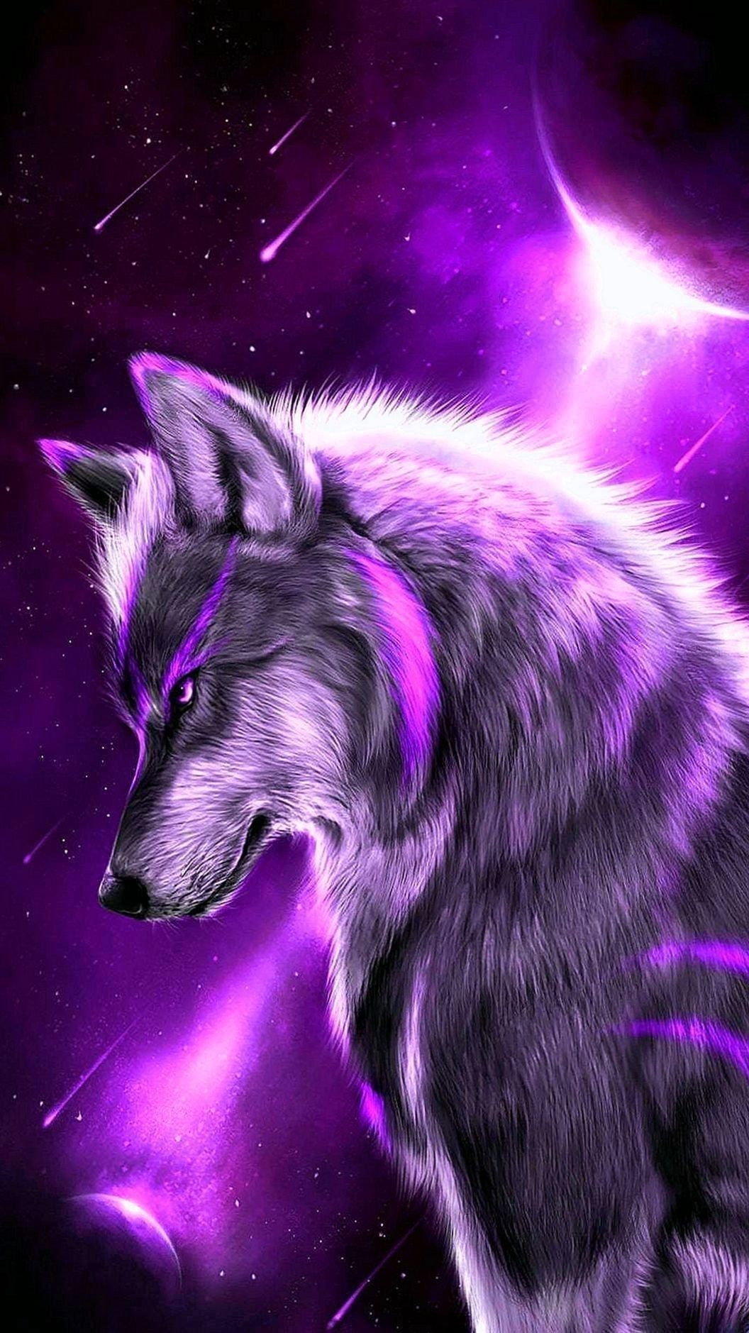 Featured image of post The Best 12 Galaxy Wolf Purple Cool Wallpapers