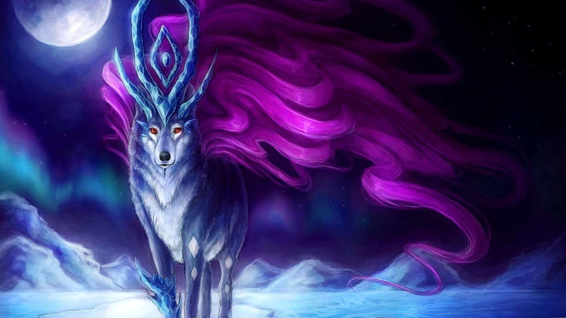 Awesome Anime Wolves Wallpaper. Wolf wallpaper, Anime wolf