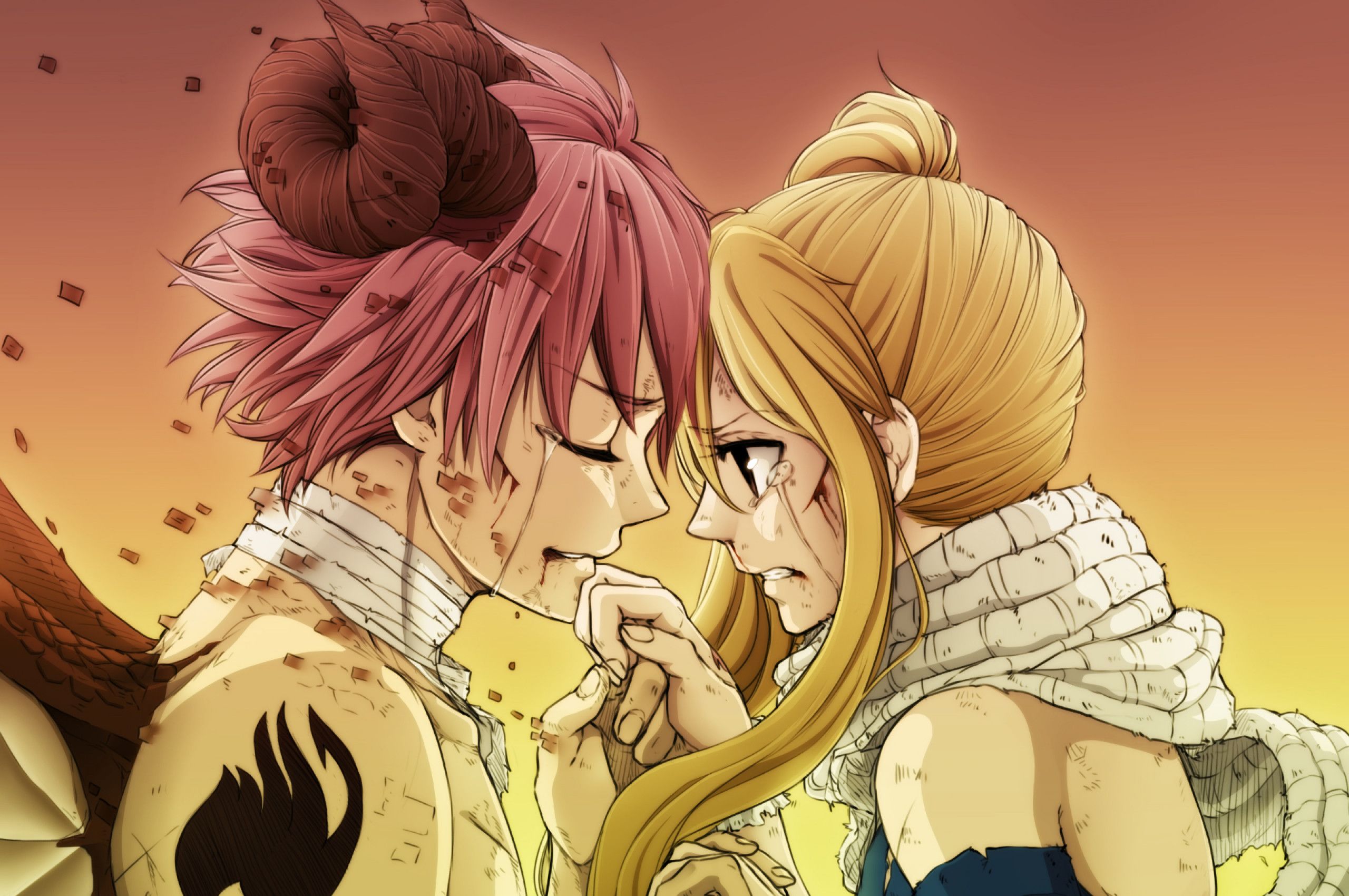 Natsu and Lucy Wallpaper