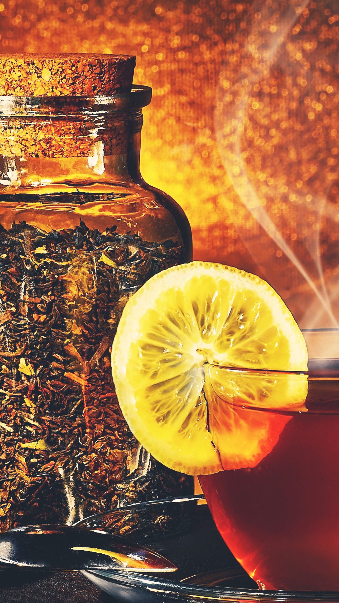 Hot Tea Lemon Android Wallpaper free download