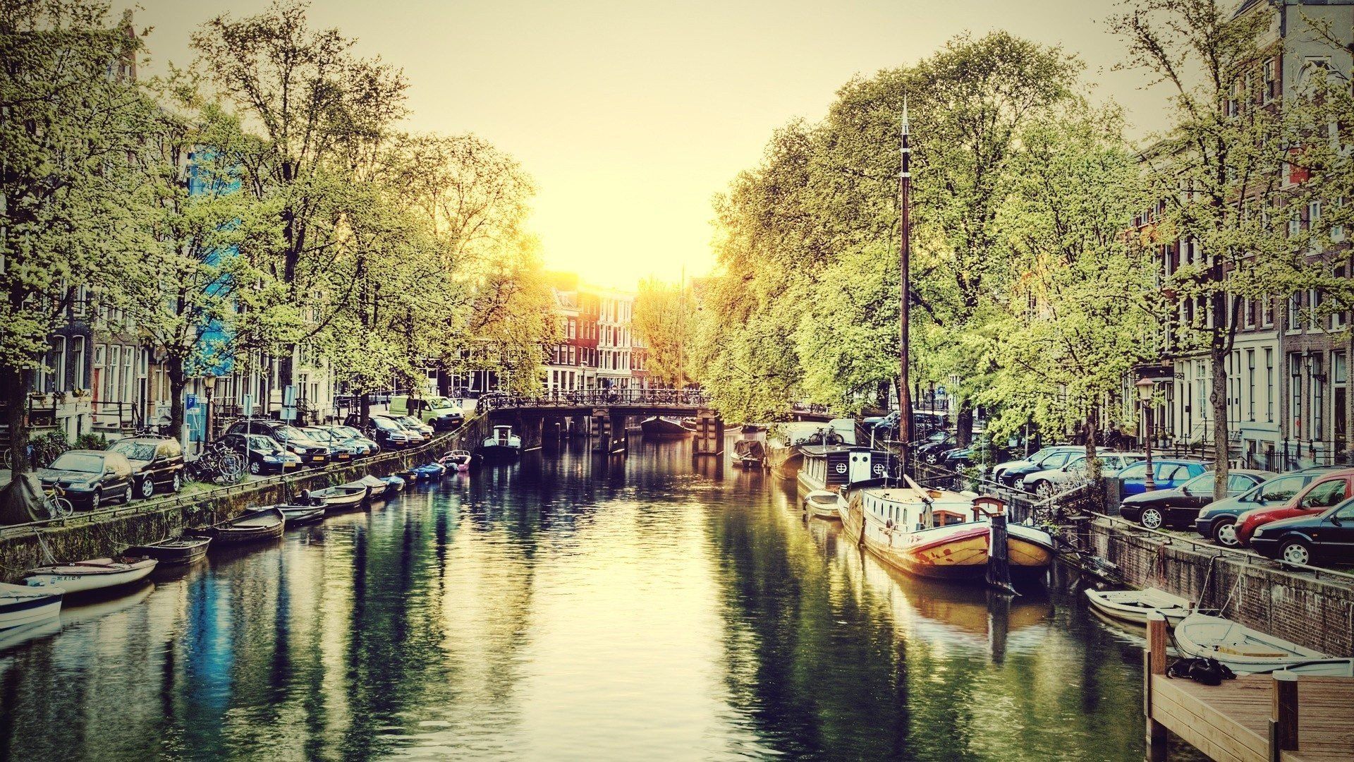 Amsterdam, Canal, Summer, Water Wallpaper HD / Desktop and Mobile