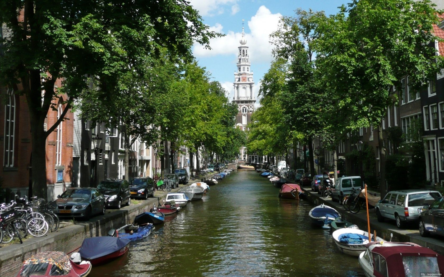 Canal Of Amsterdam Netherlands desktop PC and Mac wallpaper
