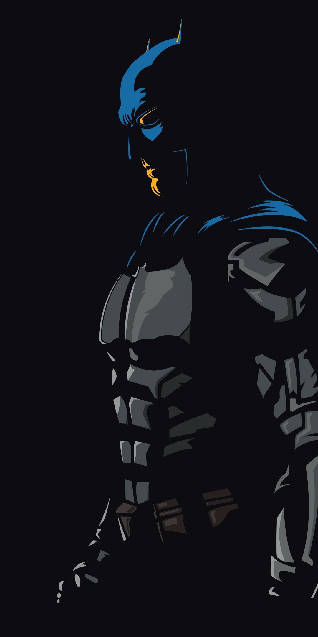 Batman, dark knight, Justice League, DC Comics, minimal, 1080x2160
