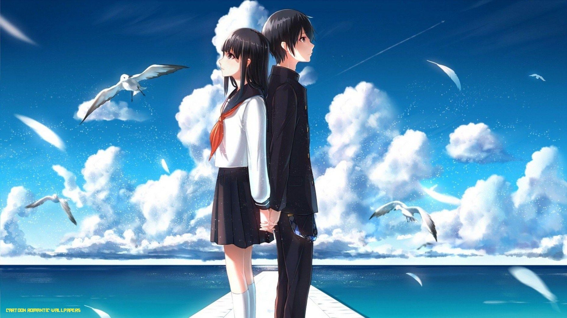 Anime Couple Love Romance HD Wallpaper Anime Romantic Couples