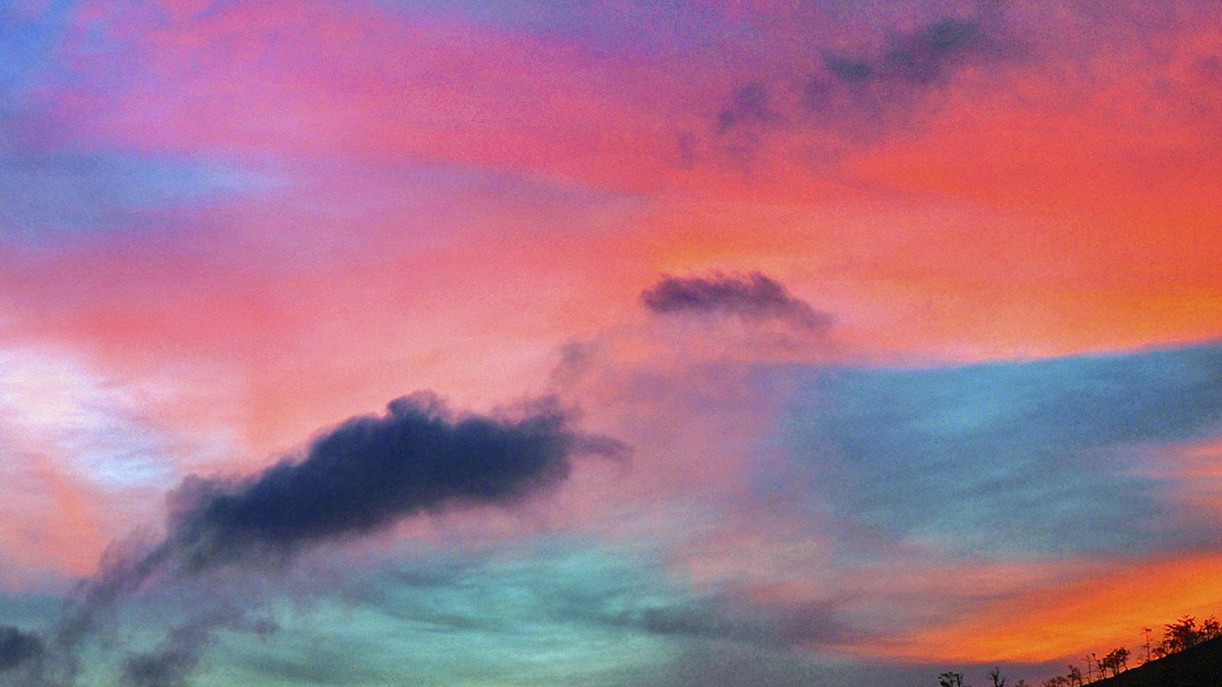 wallpaper for desktop, laptop. sky rainbow cloud sunset nature