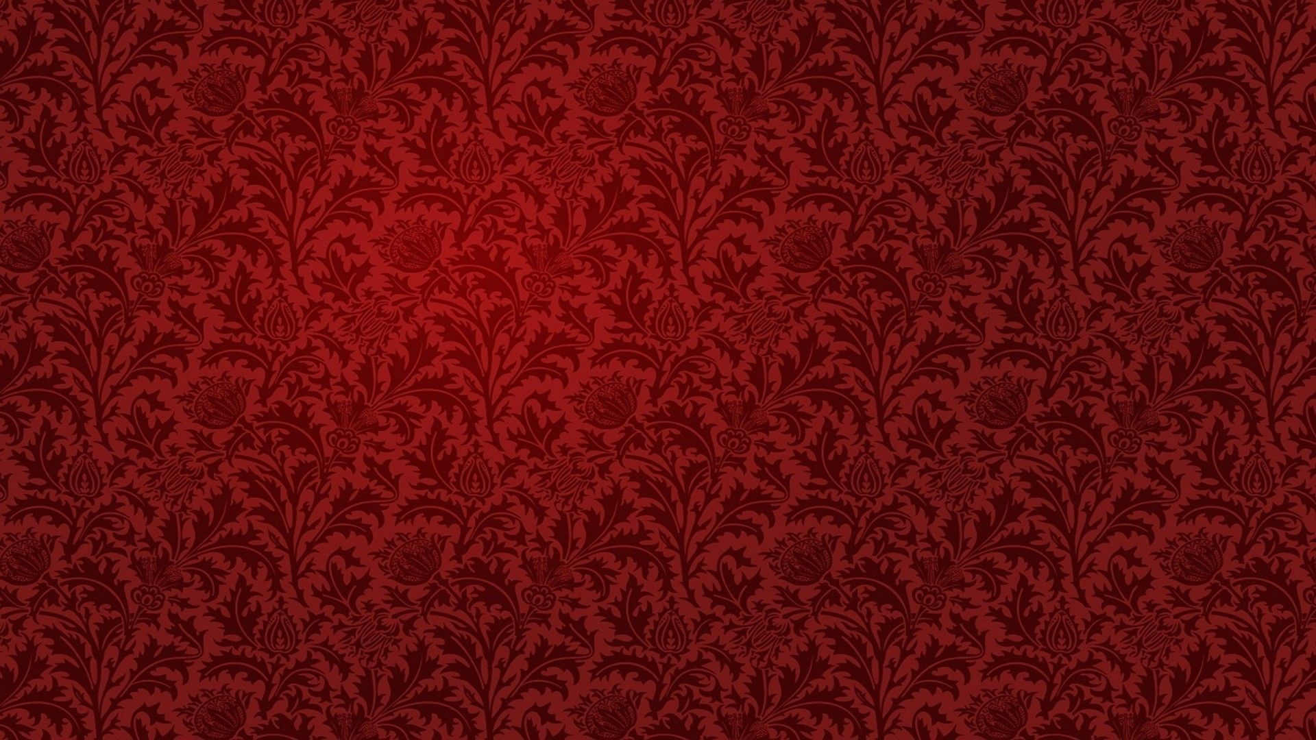 Red Vintage Pattern Wallpaper 42915