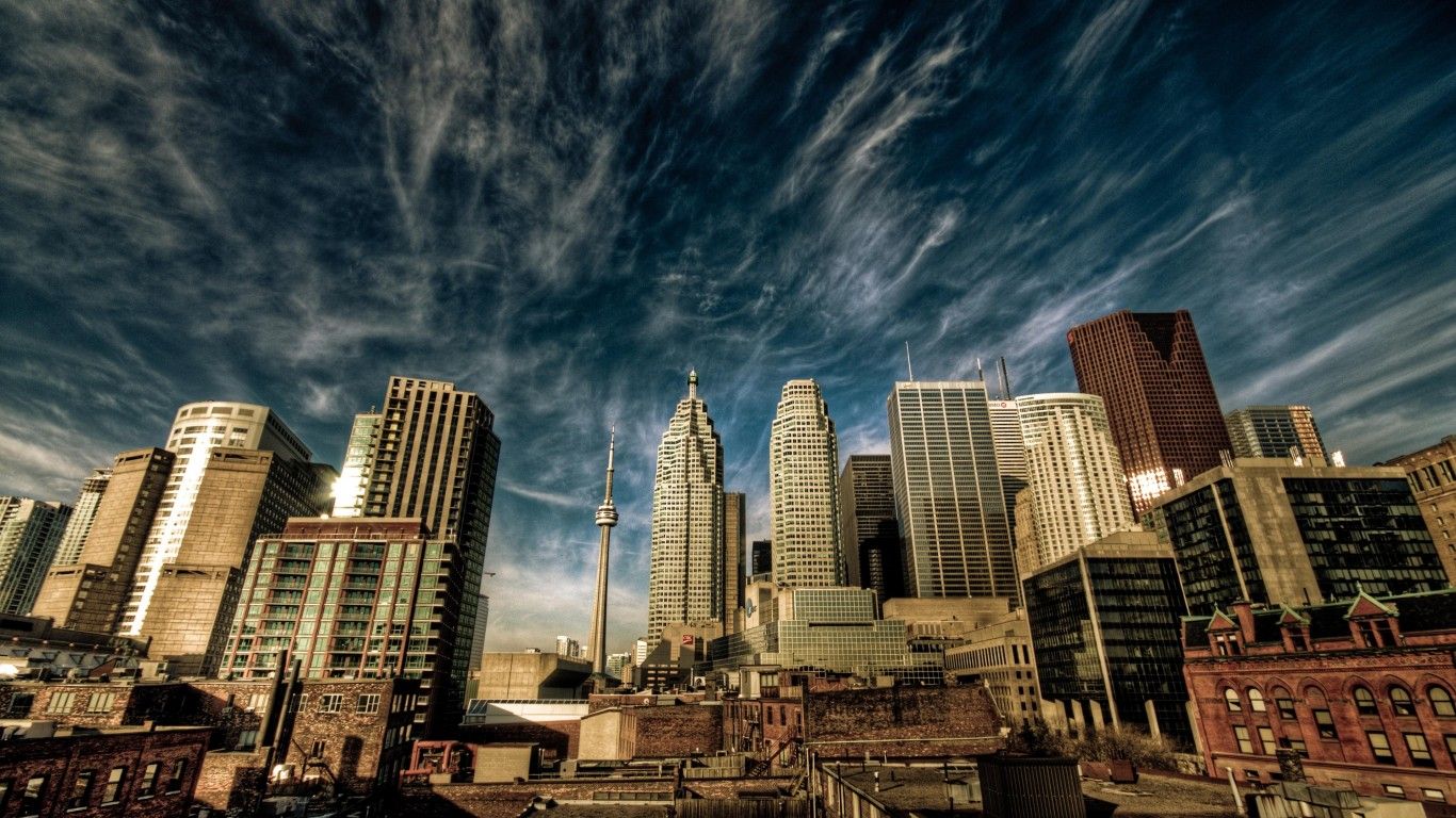 City Toronto Canada 4K HD desktop wallpaper, Widescreen, High