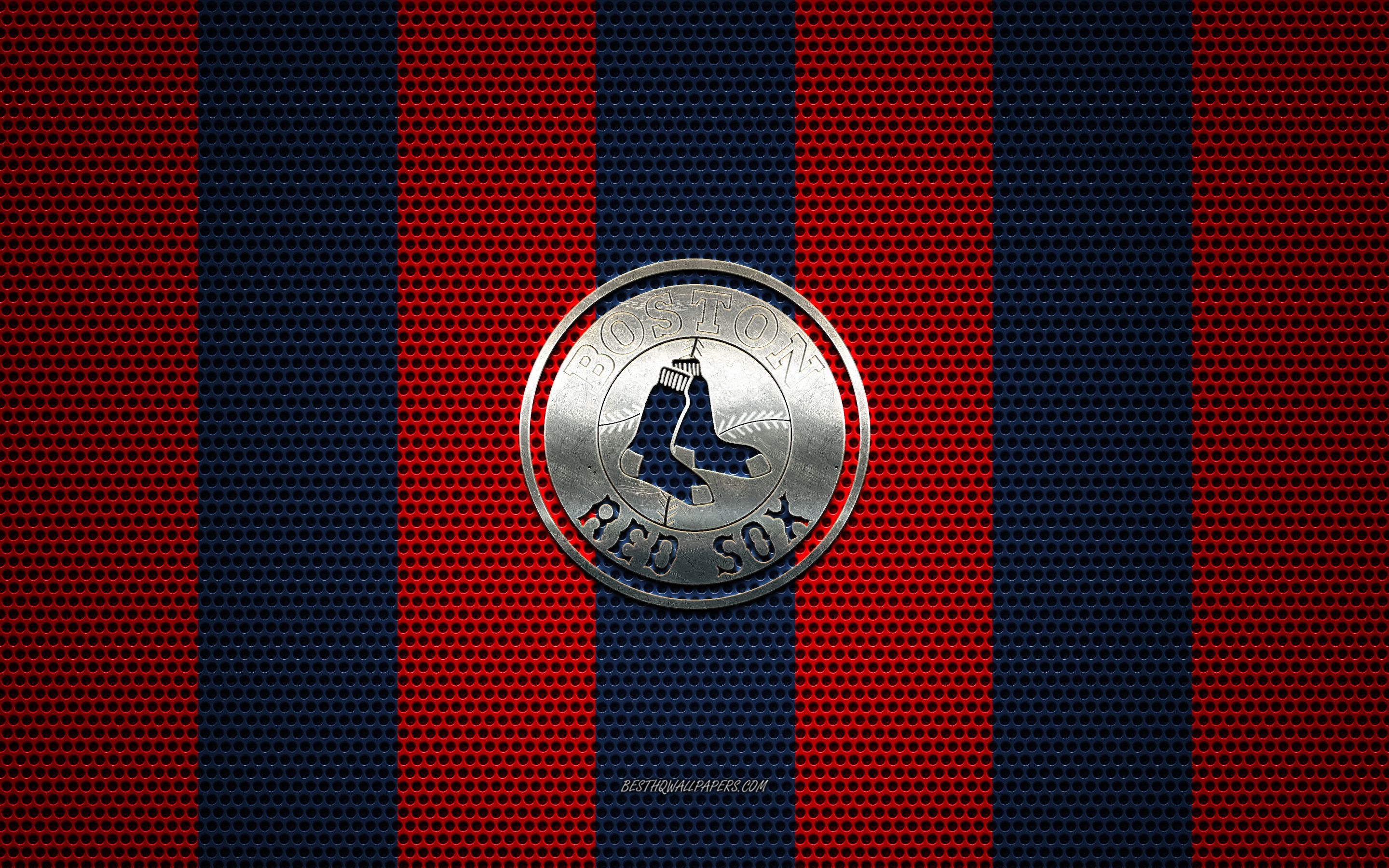 Download wallpaper Boston Red Sox logo, American baseball club