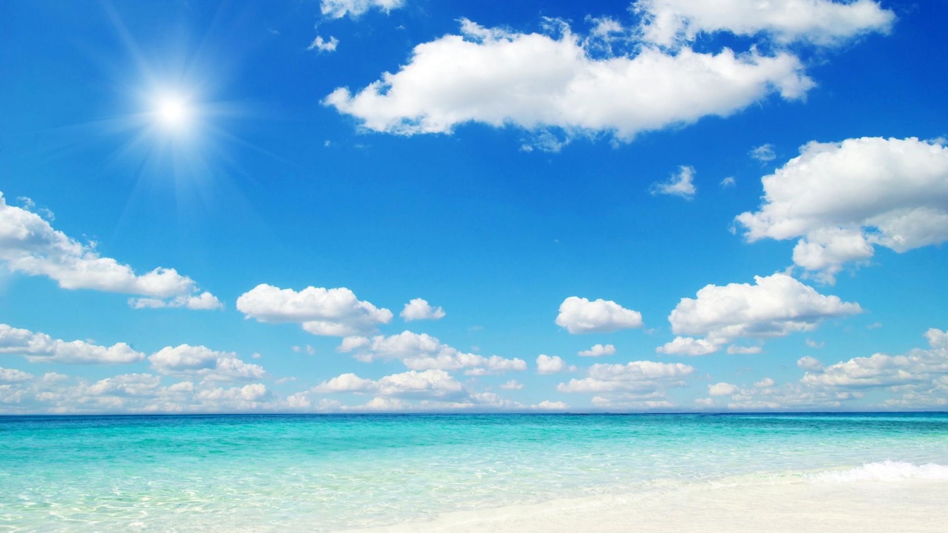 Free download Beautiful Sky Blue In The Beach Wallpaper Back 703