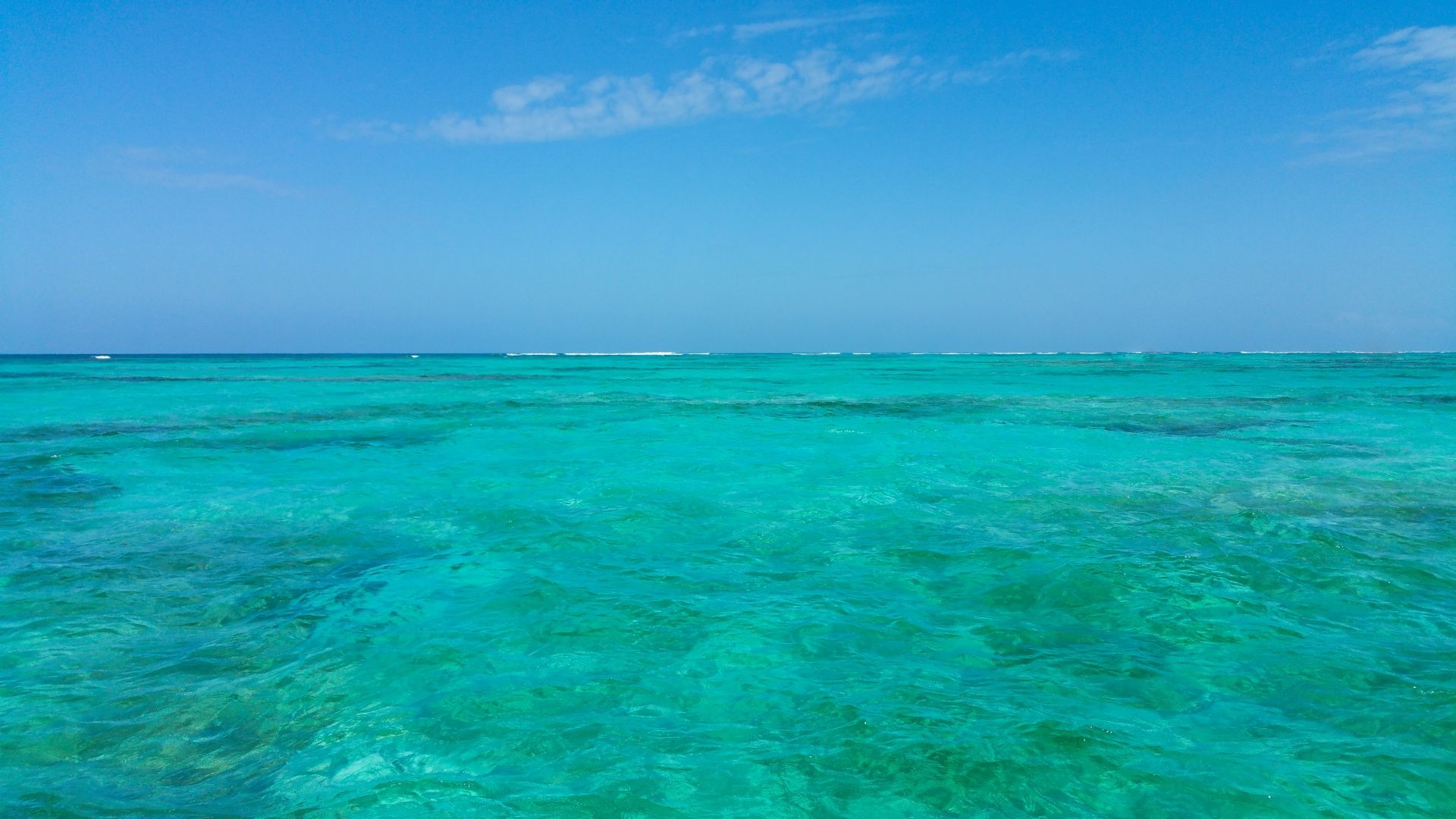 Caribbean Sea And Blue Sky Free Domain Picture