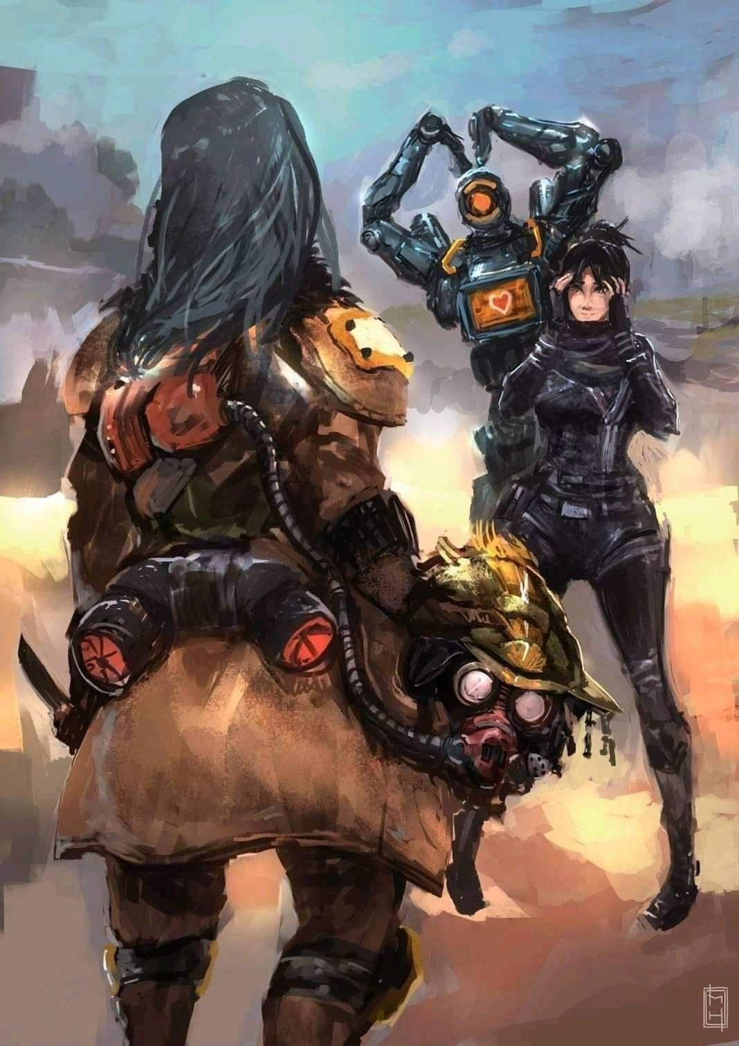 Bloodhound. Crypto apex legends, Character art, Apex
