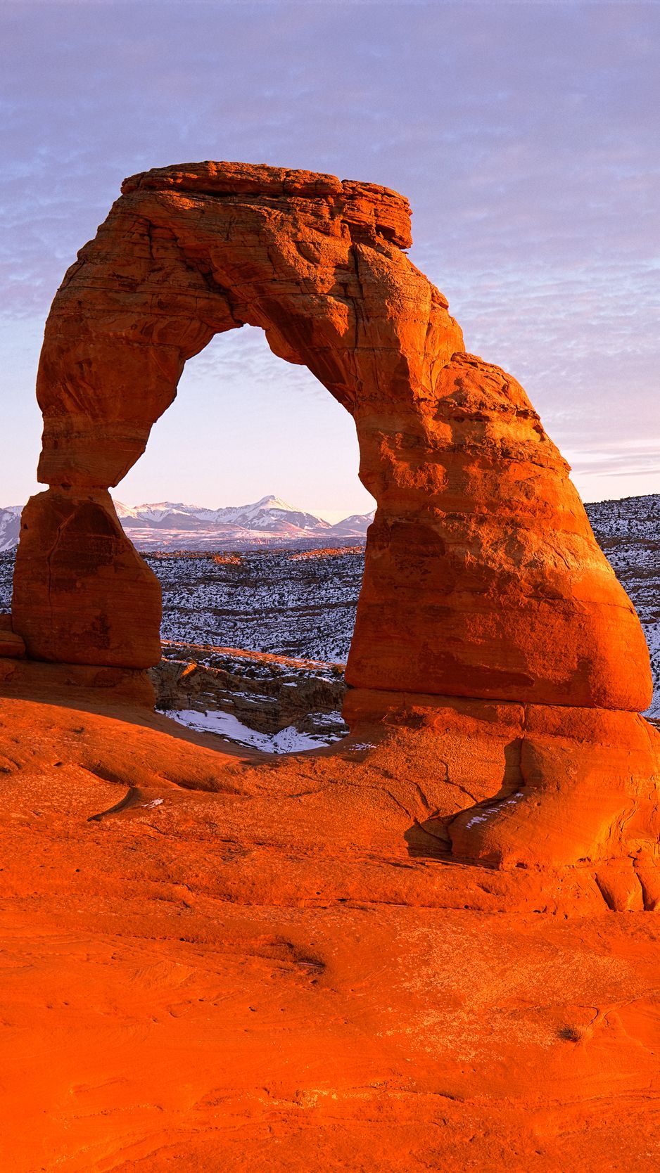 Download wallpaper 938x1668 delicate arch, arches, national park