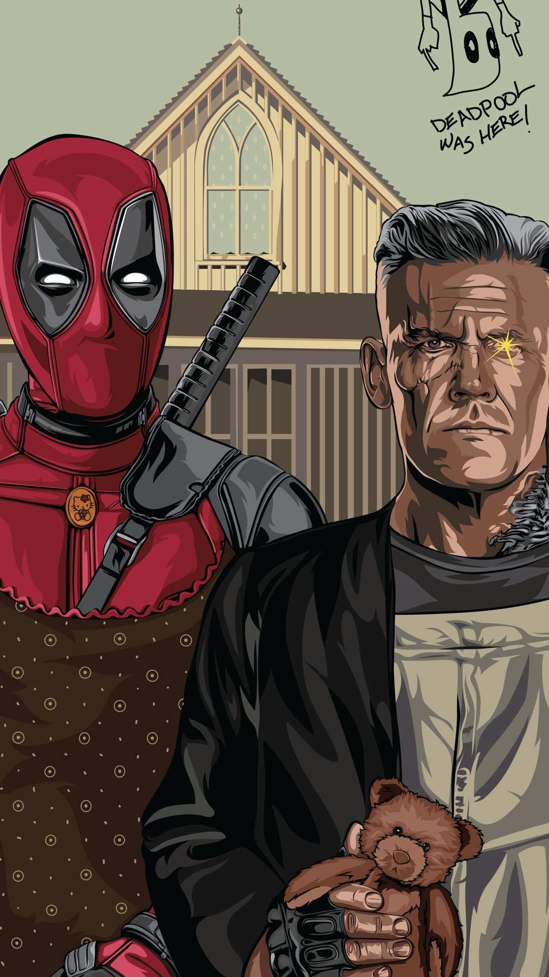 Deadpool and Cable iPhone Wallpaper. Deadpool, Deadpool wallpaper, Comic book wallpaper