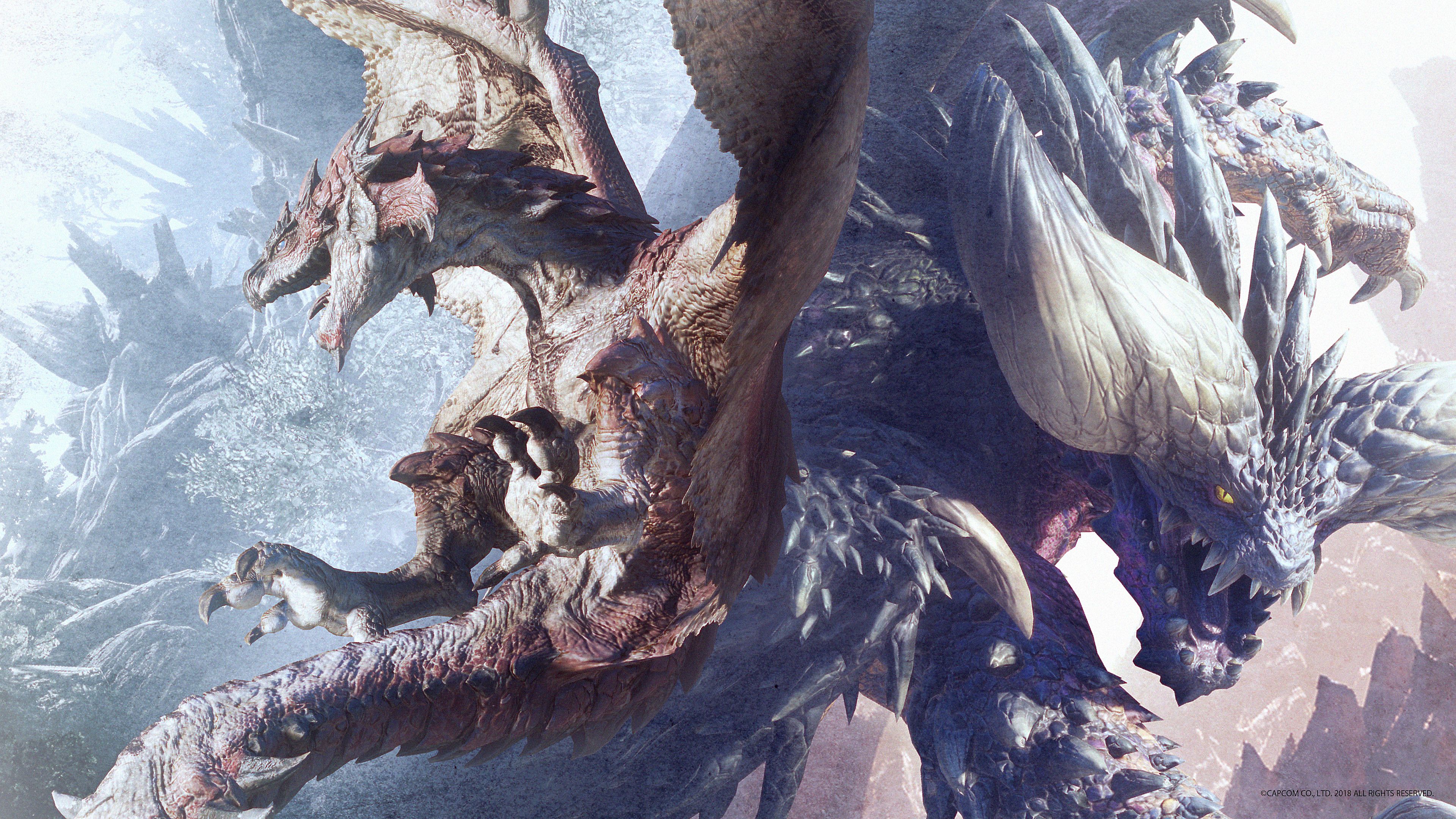 Rathalos And Nergigante Hunter World Rathalos