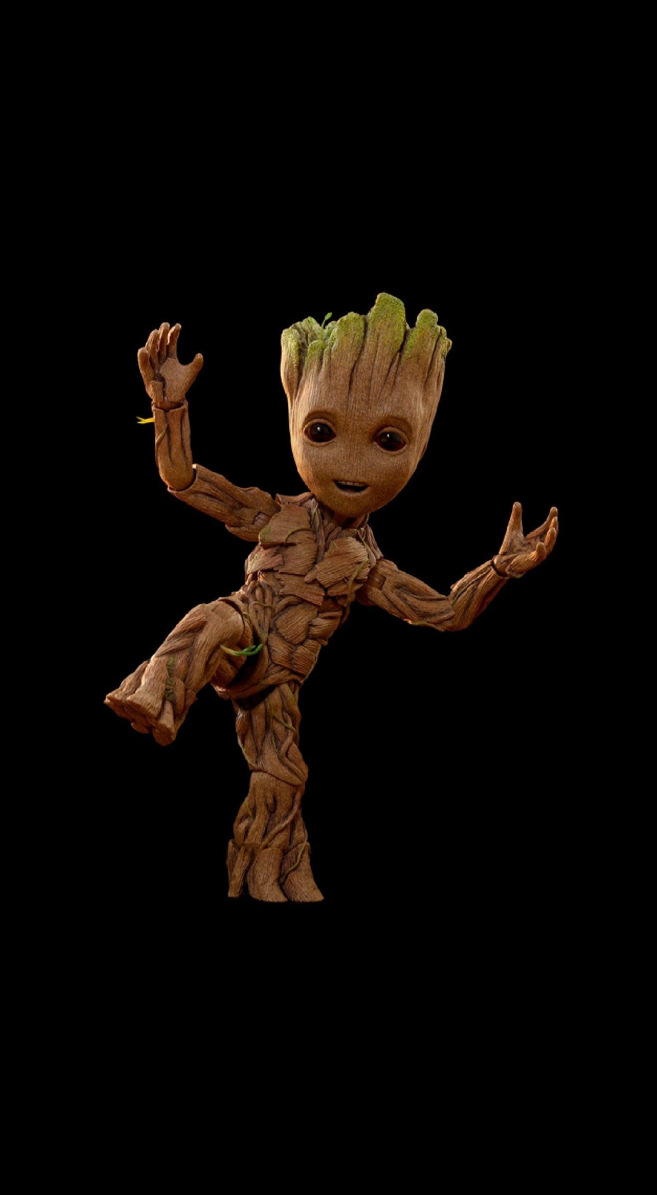 Wallpaper Amoled iPhone Groot Groot, Download Wallpaper