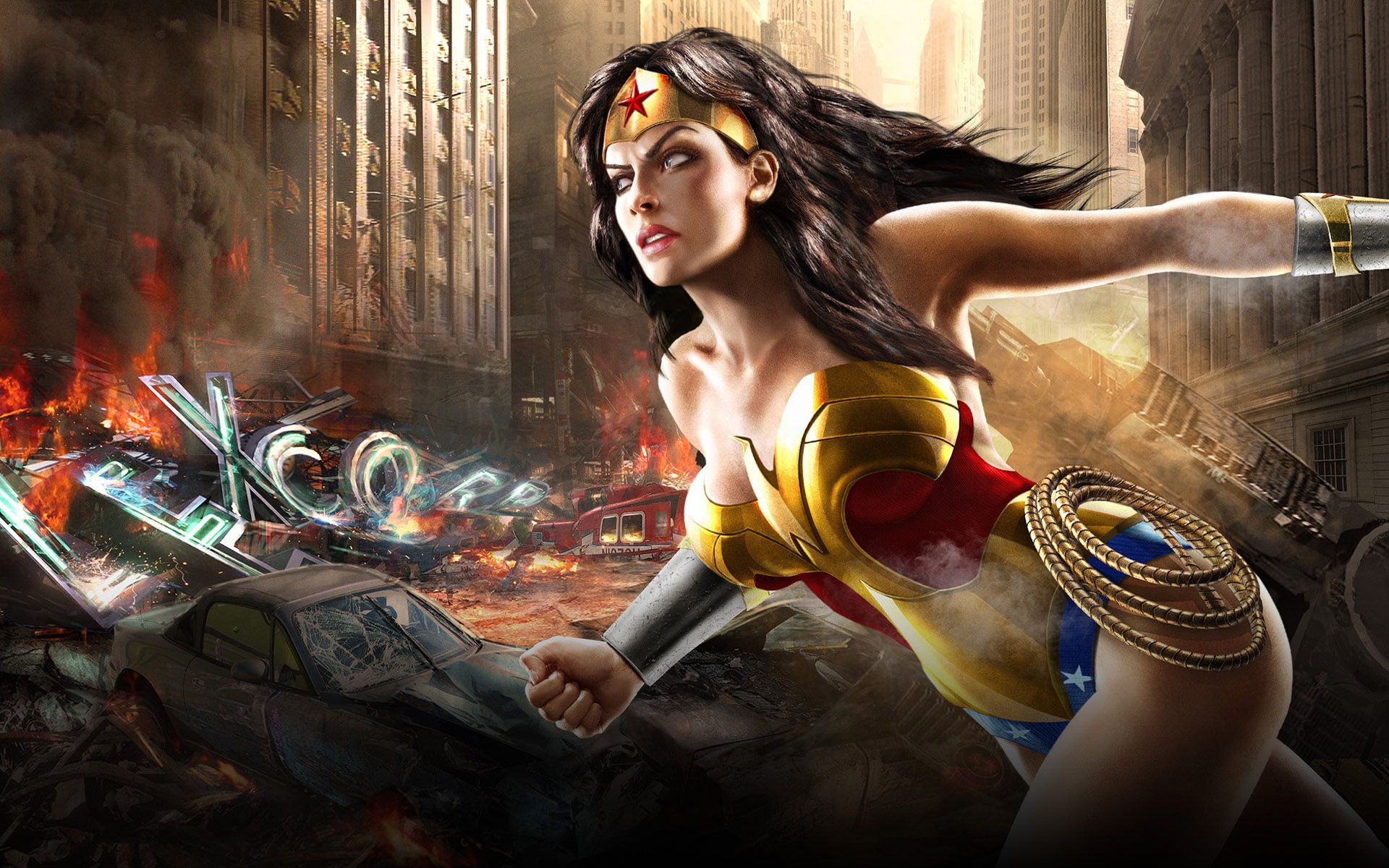 DC Universe Super Hero Girl Desktop wallpaper 1366x768