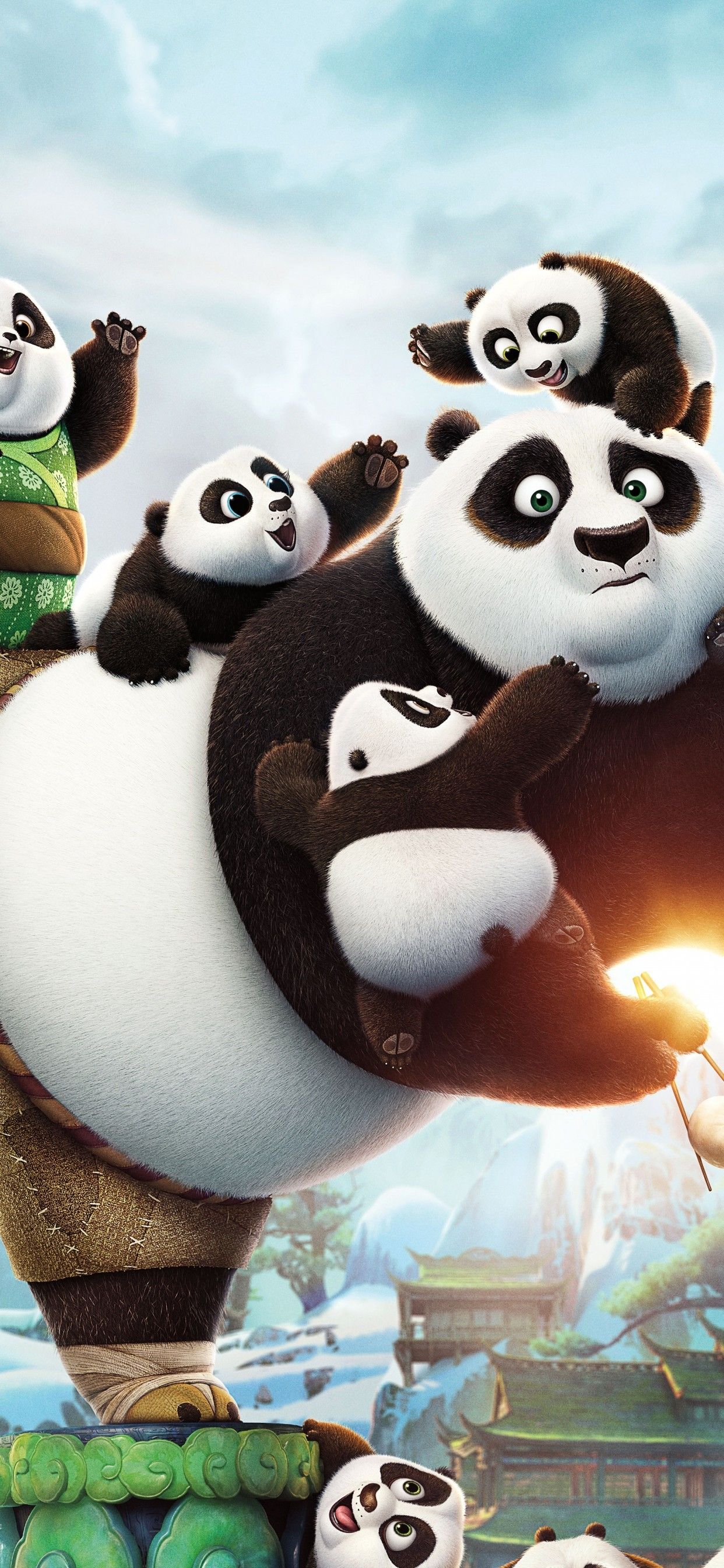 Download 1242x2688 Kung Fu Panda 3, Animation, Dreamworks