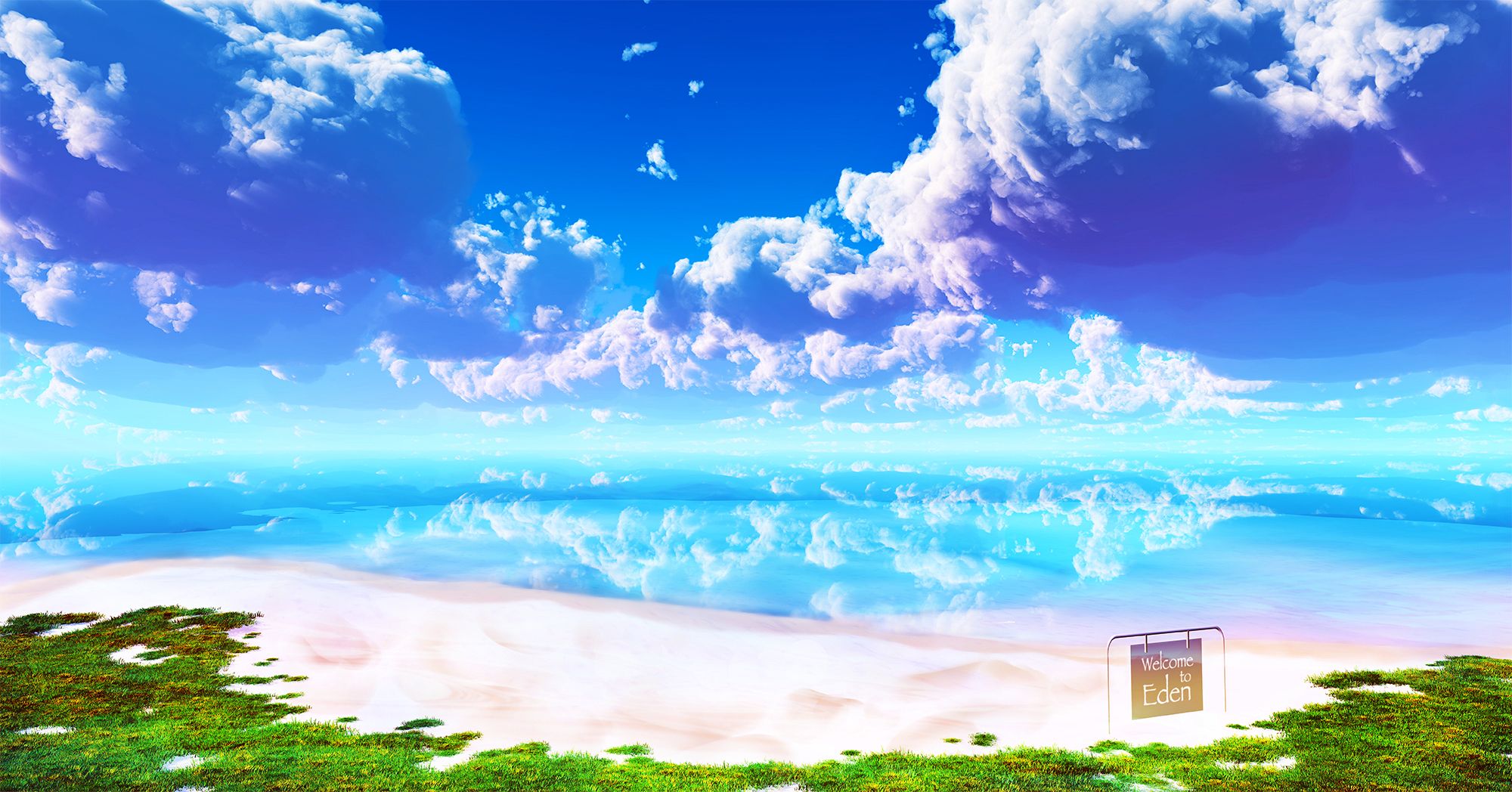 original, Beach, Clouds, Grass, Landscape, Original, Scenic, Sky