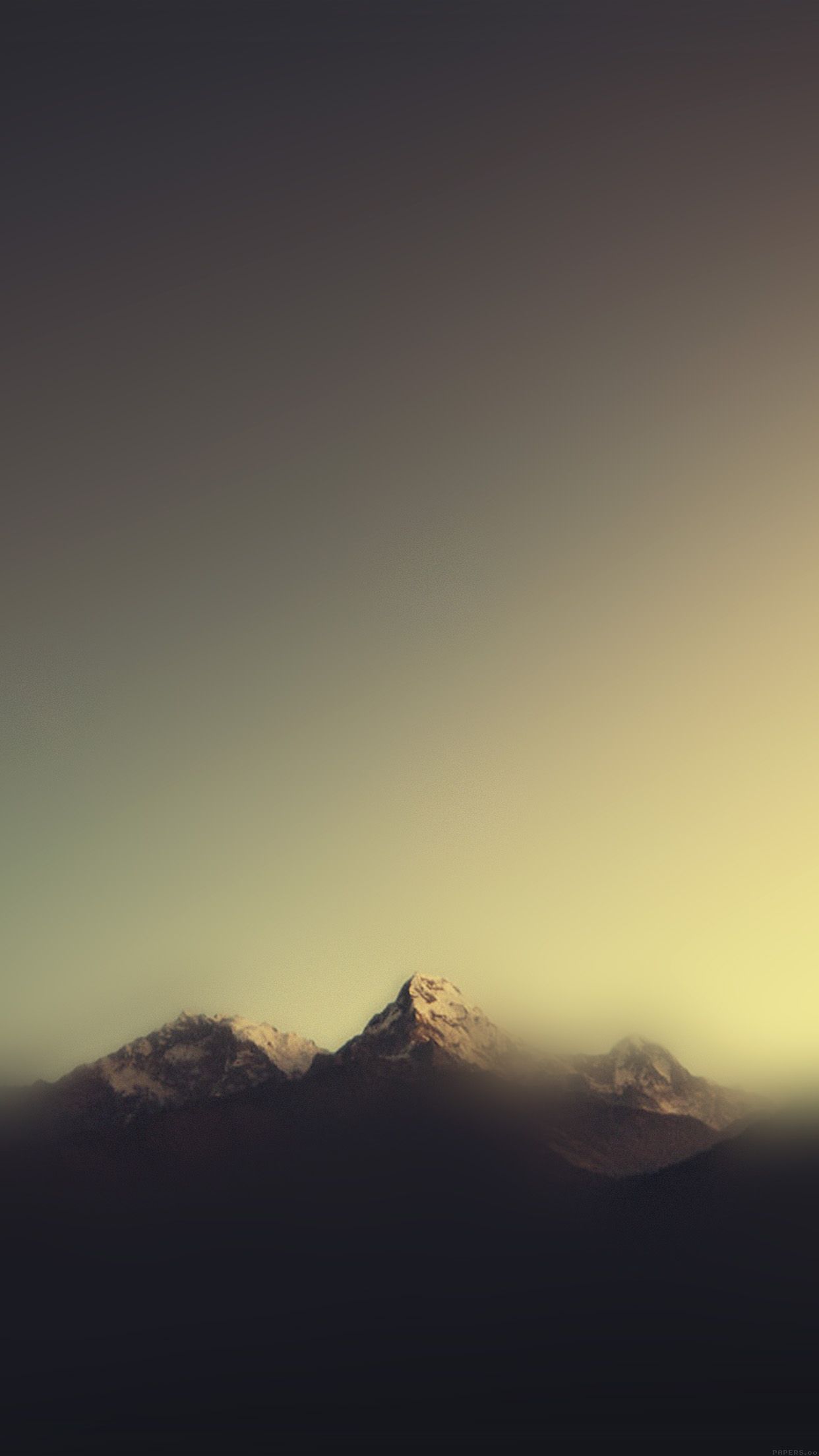Mountain blur minimal nature Download Free HD+ Wallpaper