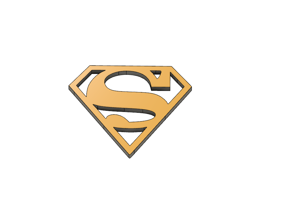 Download free 3D print files Superman logo ・ Cults