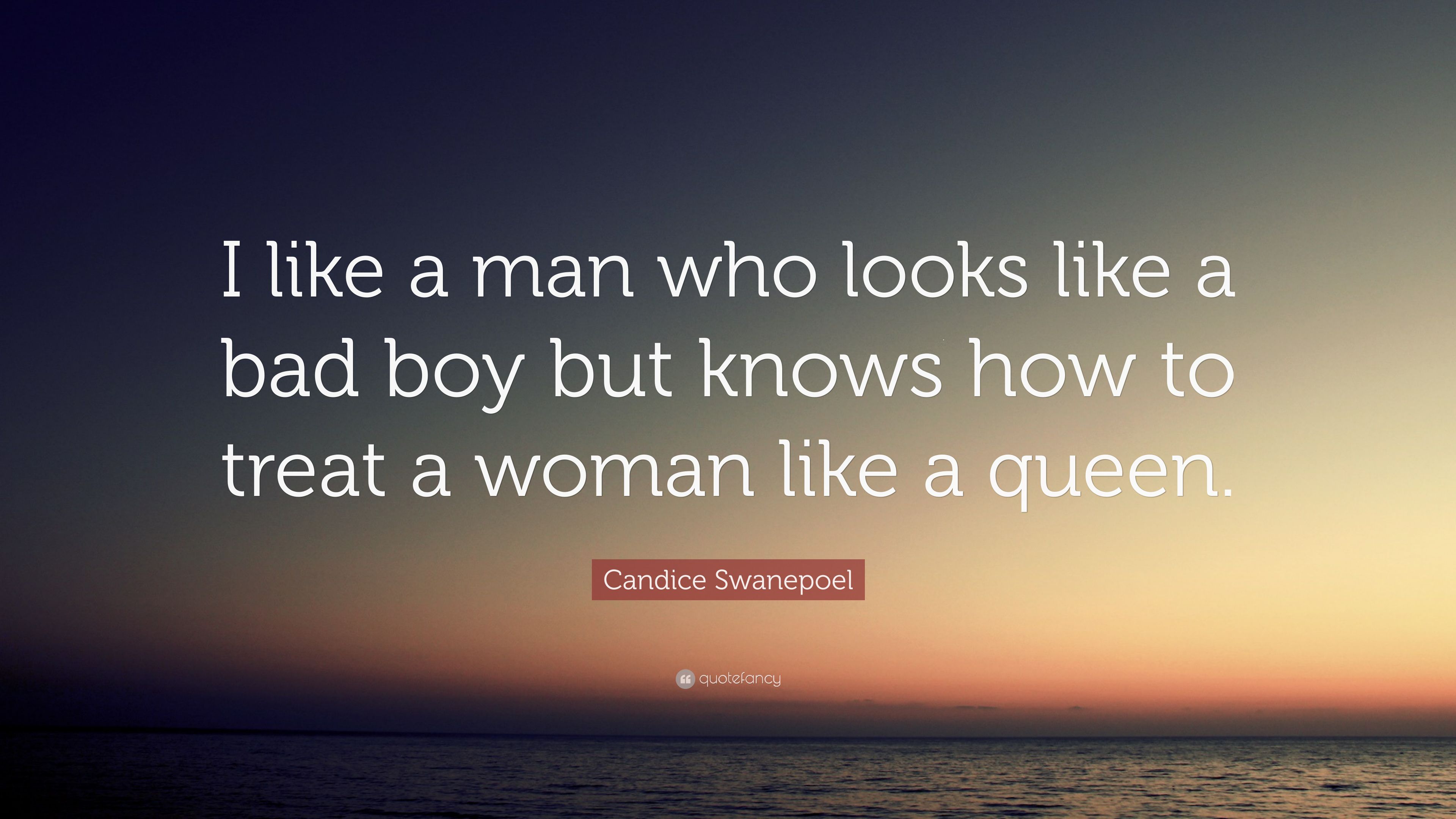 Candice Swanepoel Quote: “I like a man who looks like a bad boy