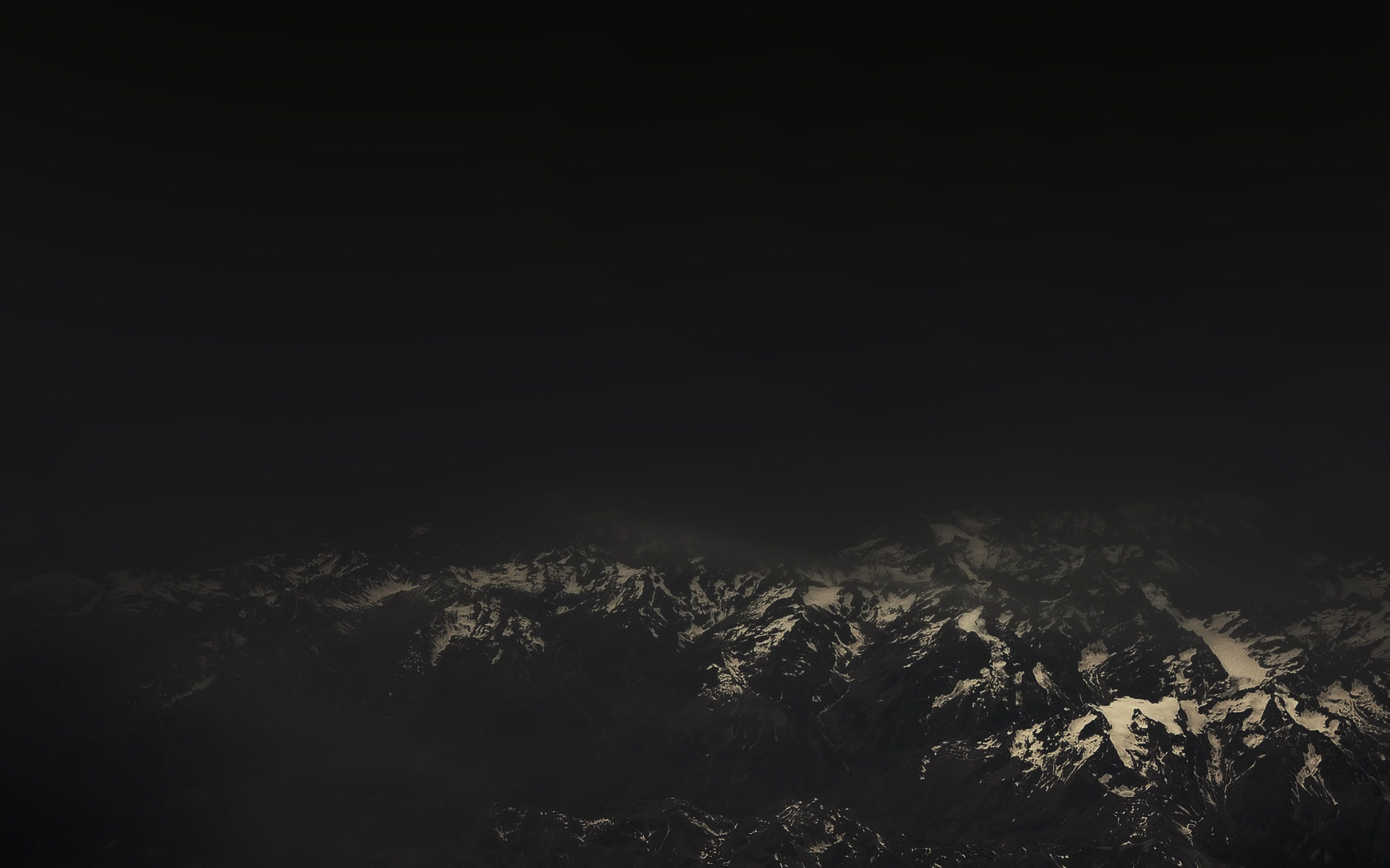 The Alps Dark Mountain Sky View Wallpaper