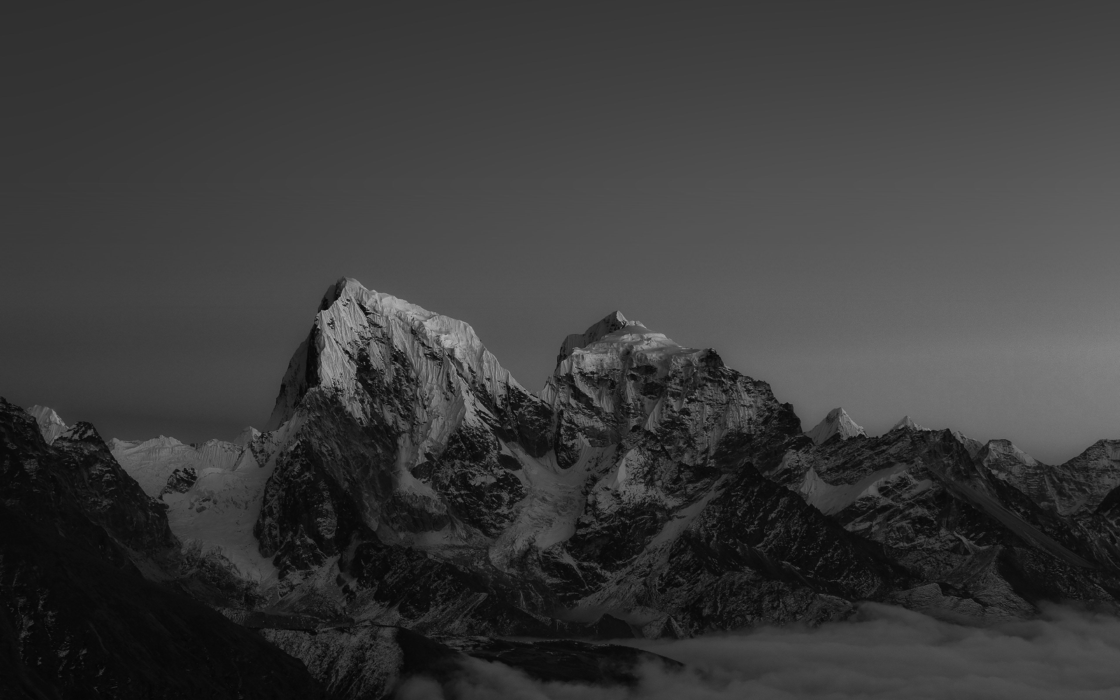 Himalaya Sunset Dark Mountain Art