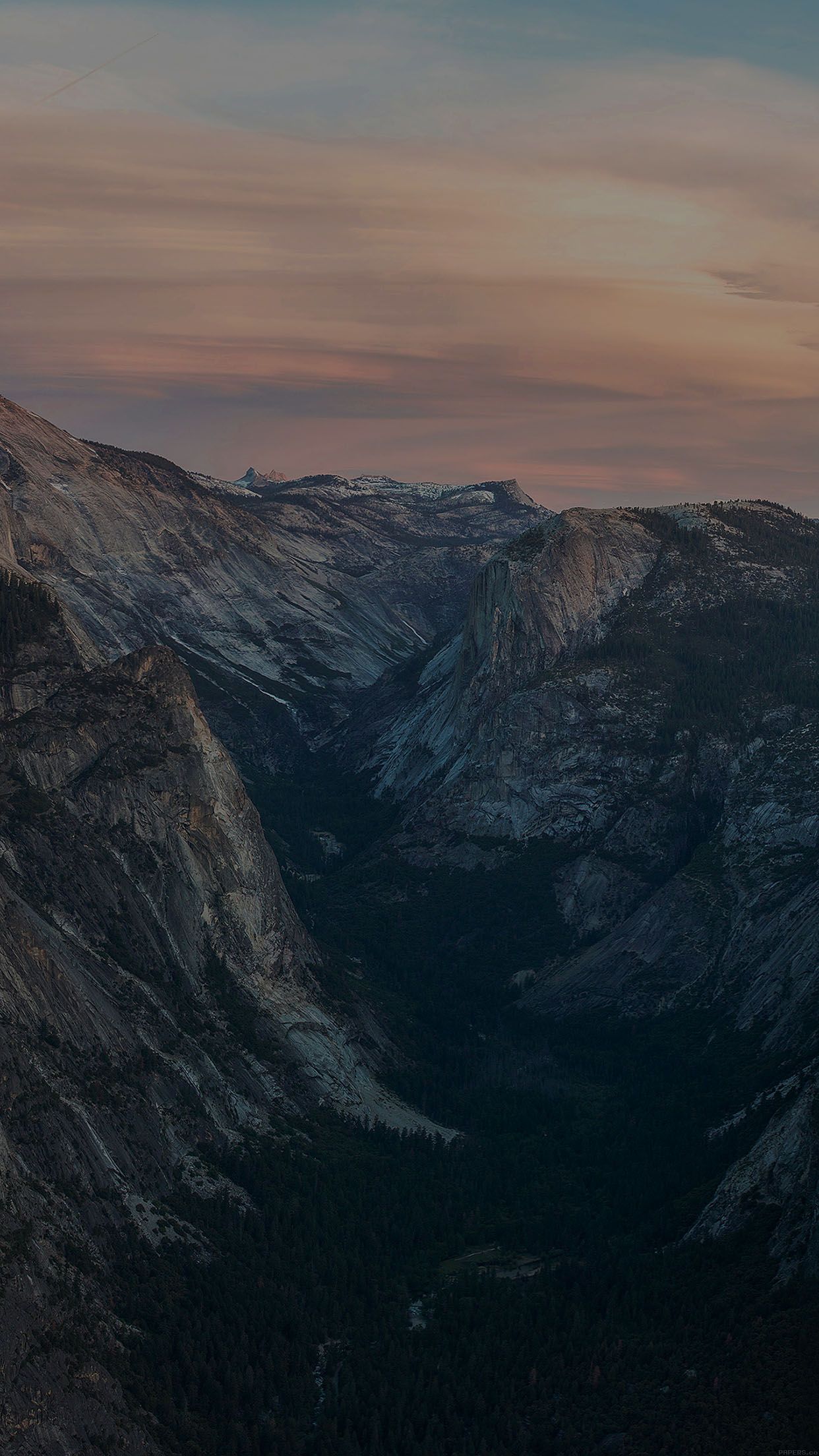 Wallpaper Glacier Point At Sunset Yosemite Dark Mountain