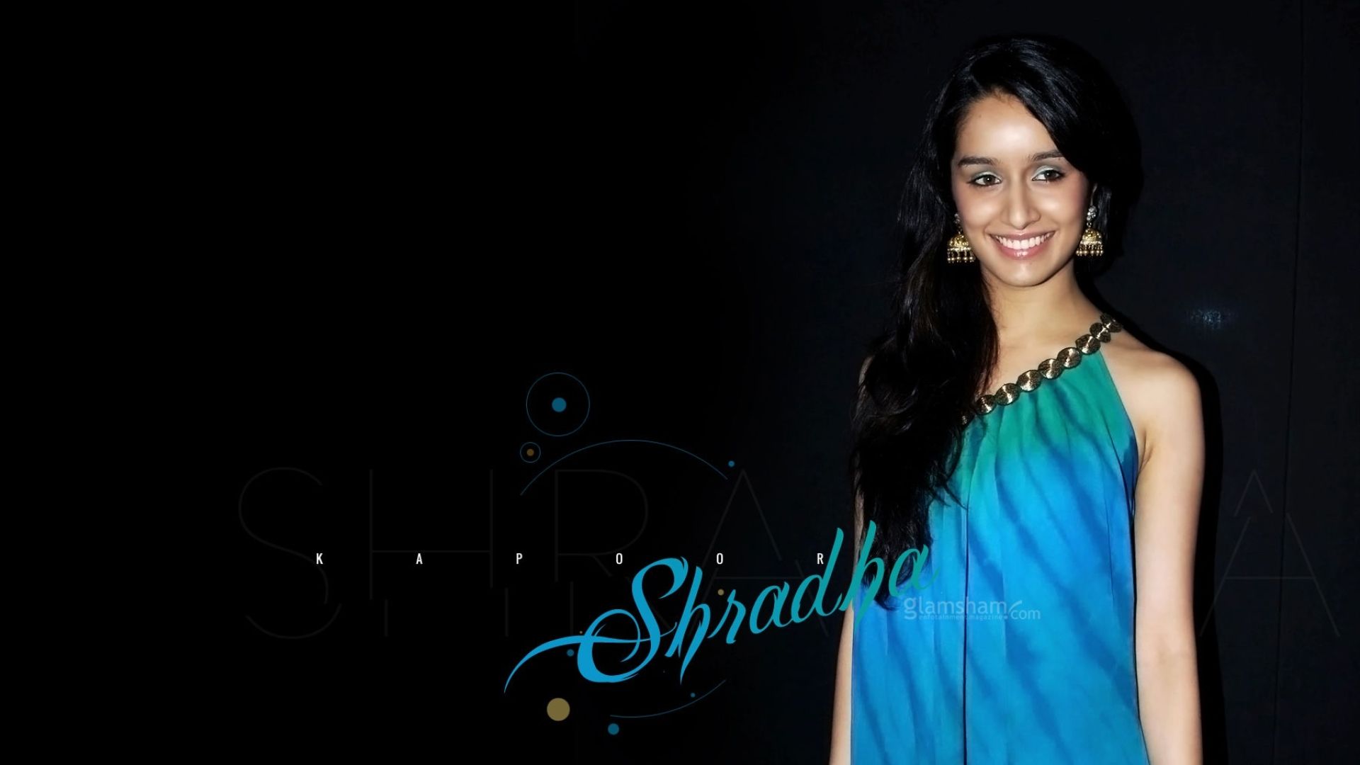 Shraddha Kapoor In Blue 1080P Laptop Full HD Wallpaper