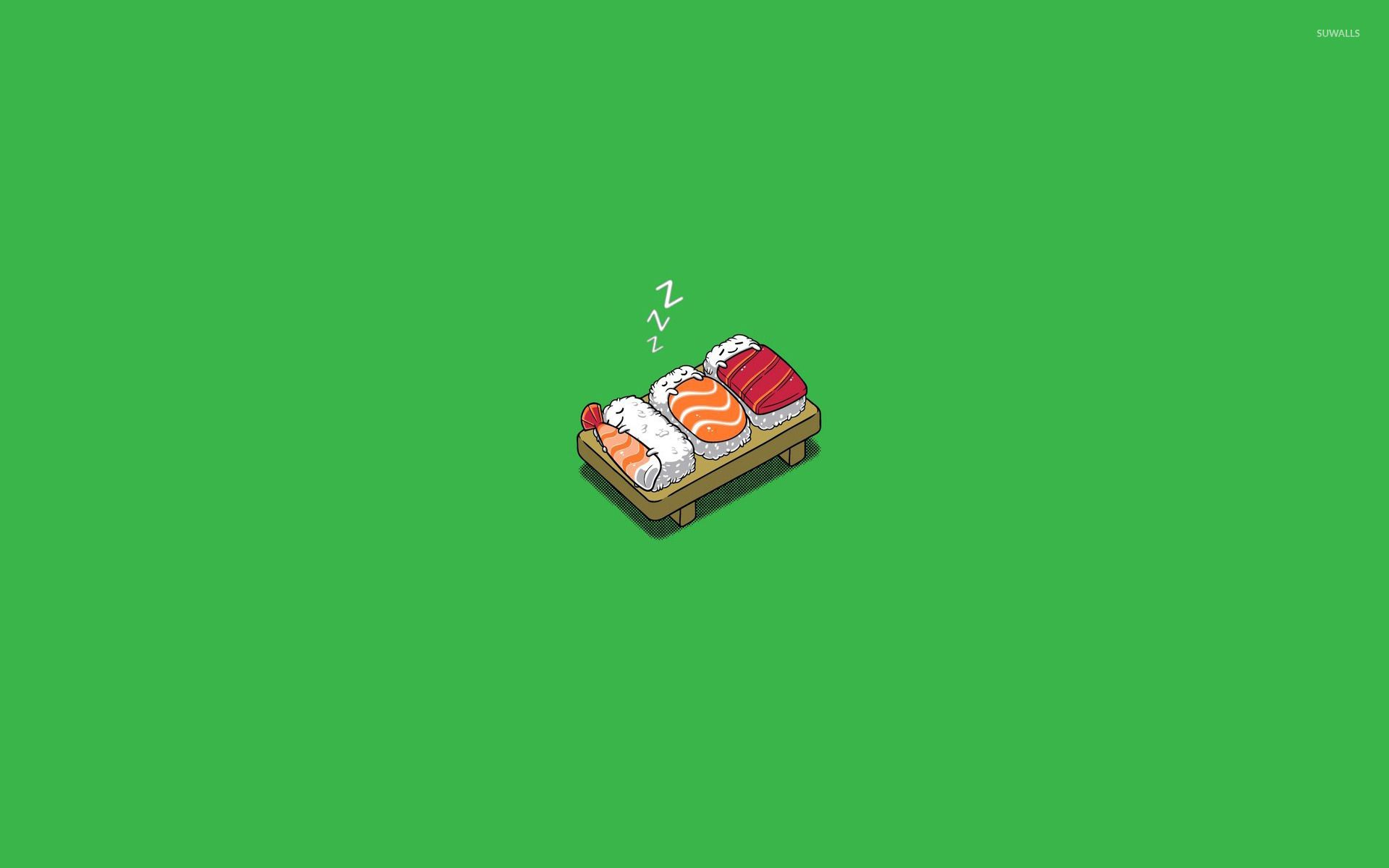 Sleeping sushi wallpaper wallpaper