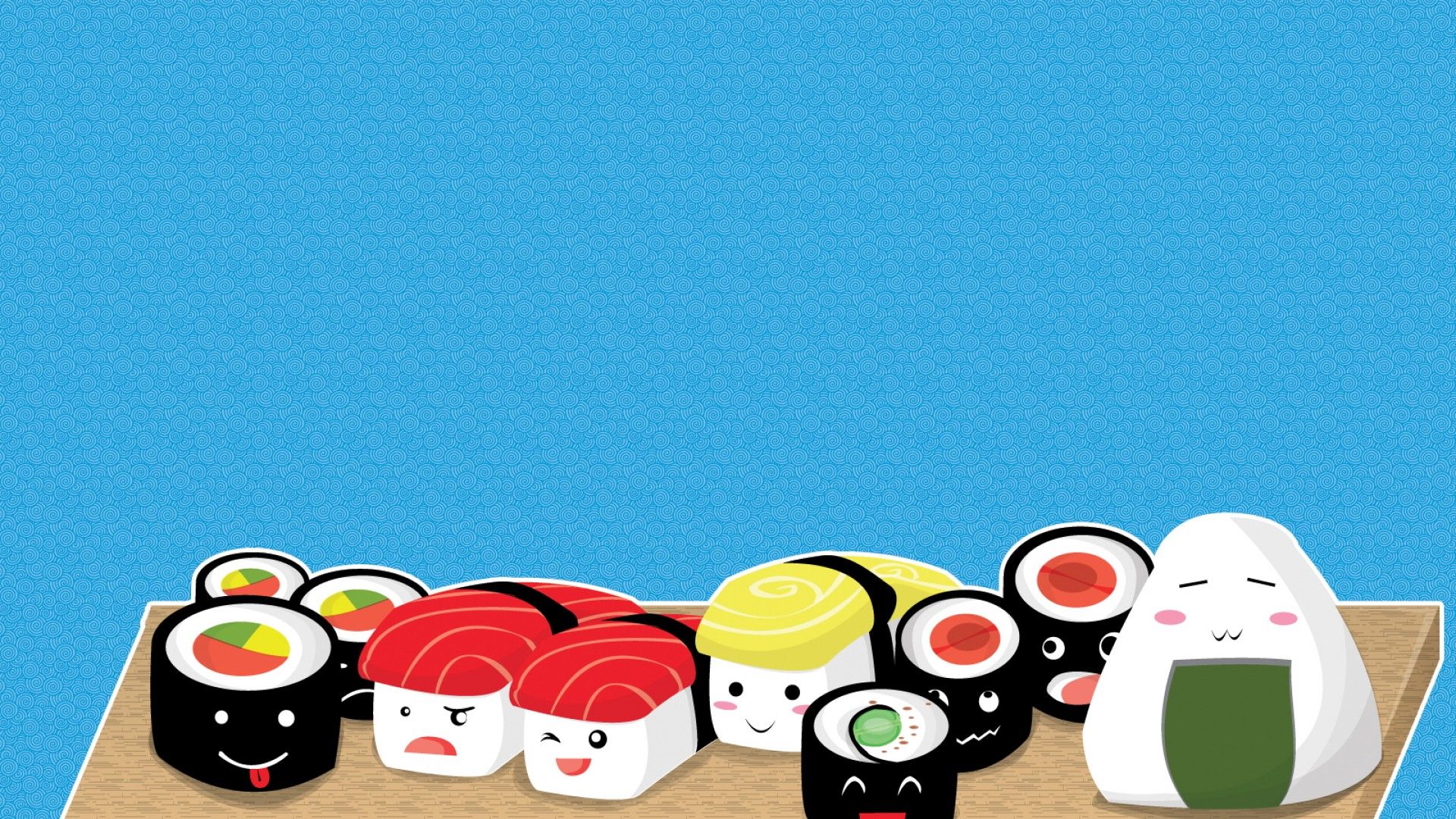 image Of Sushi Wallpaper Cartoon