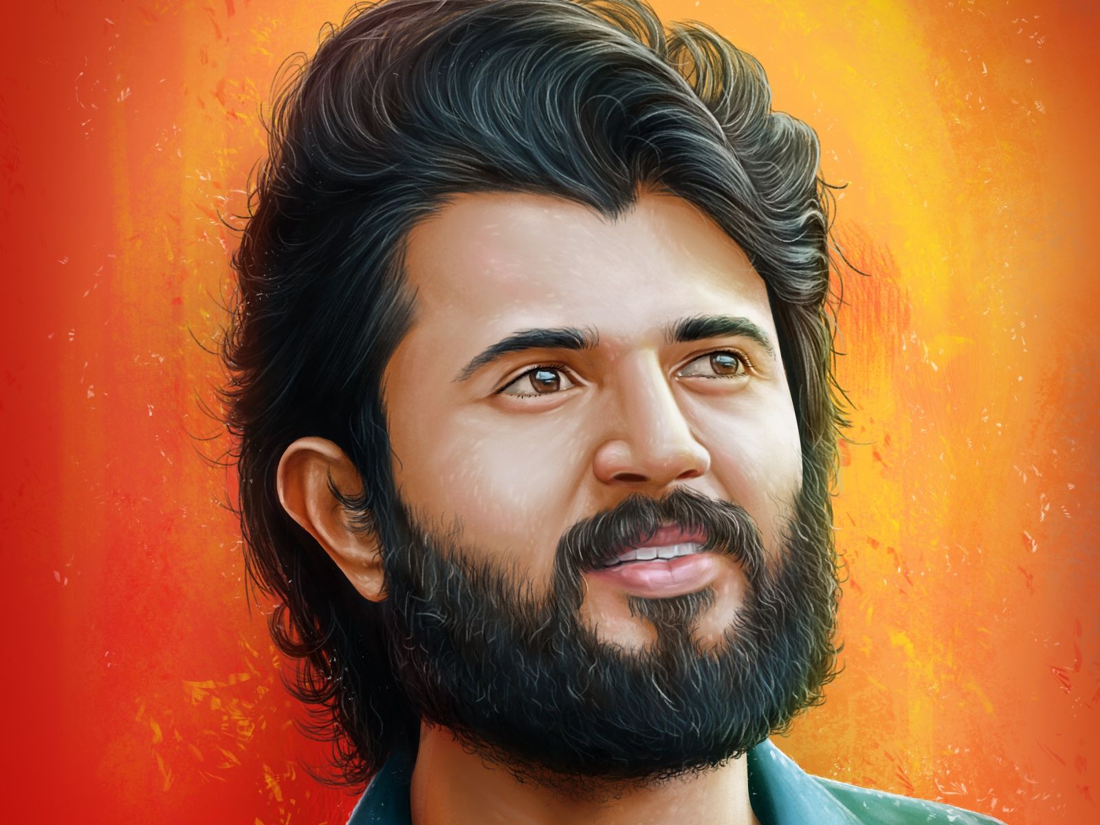 Vijay Deverakonda Portrait Painting