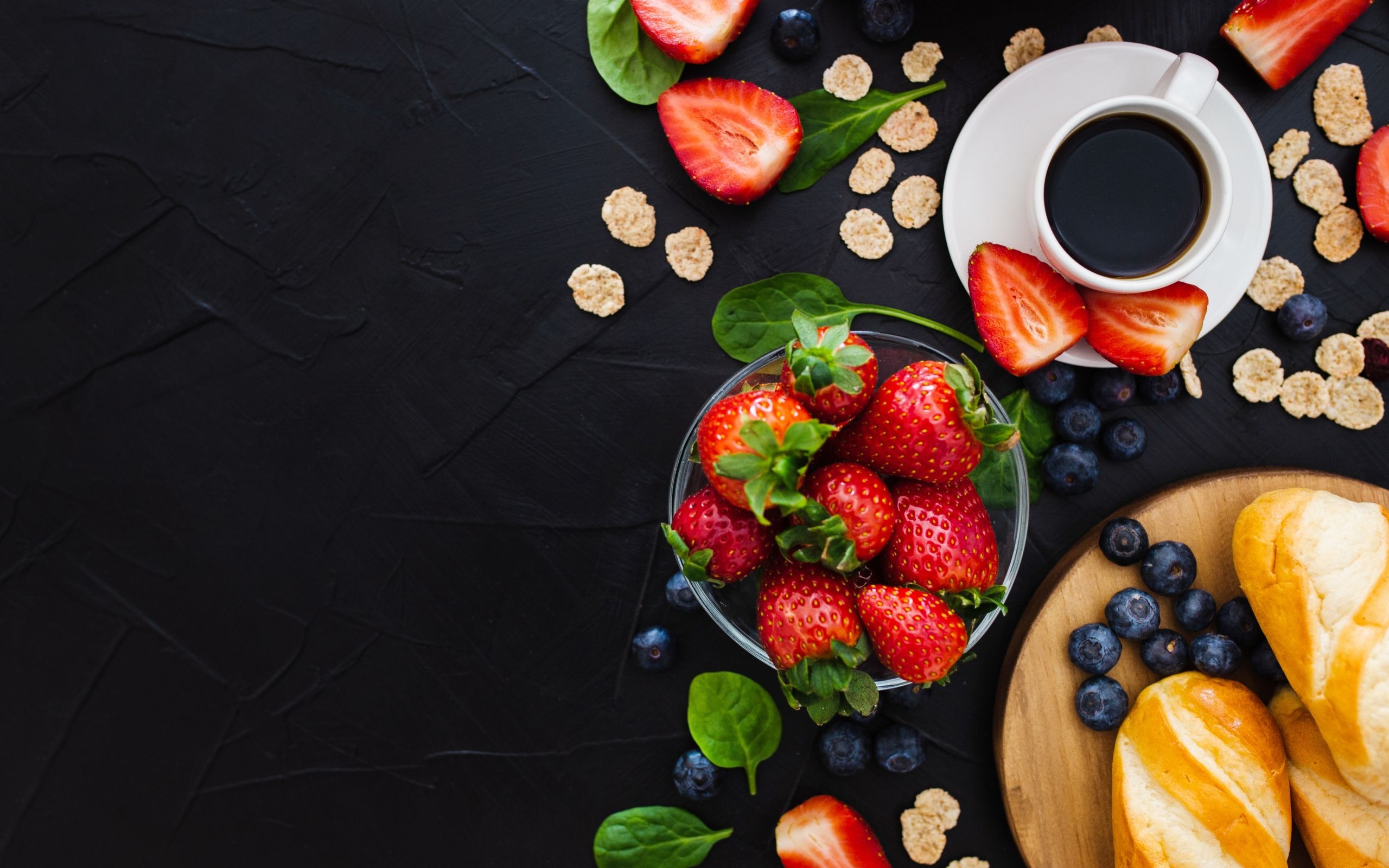 Wallpaper of Berry, Blueberry, Breakfast, Coffee, Cup, Fruit