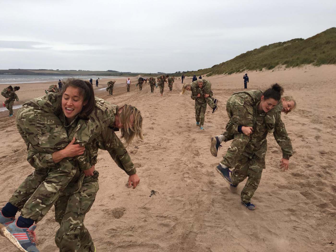 Scotland Women's Rugby Squad learn to think like Commandos. Royal