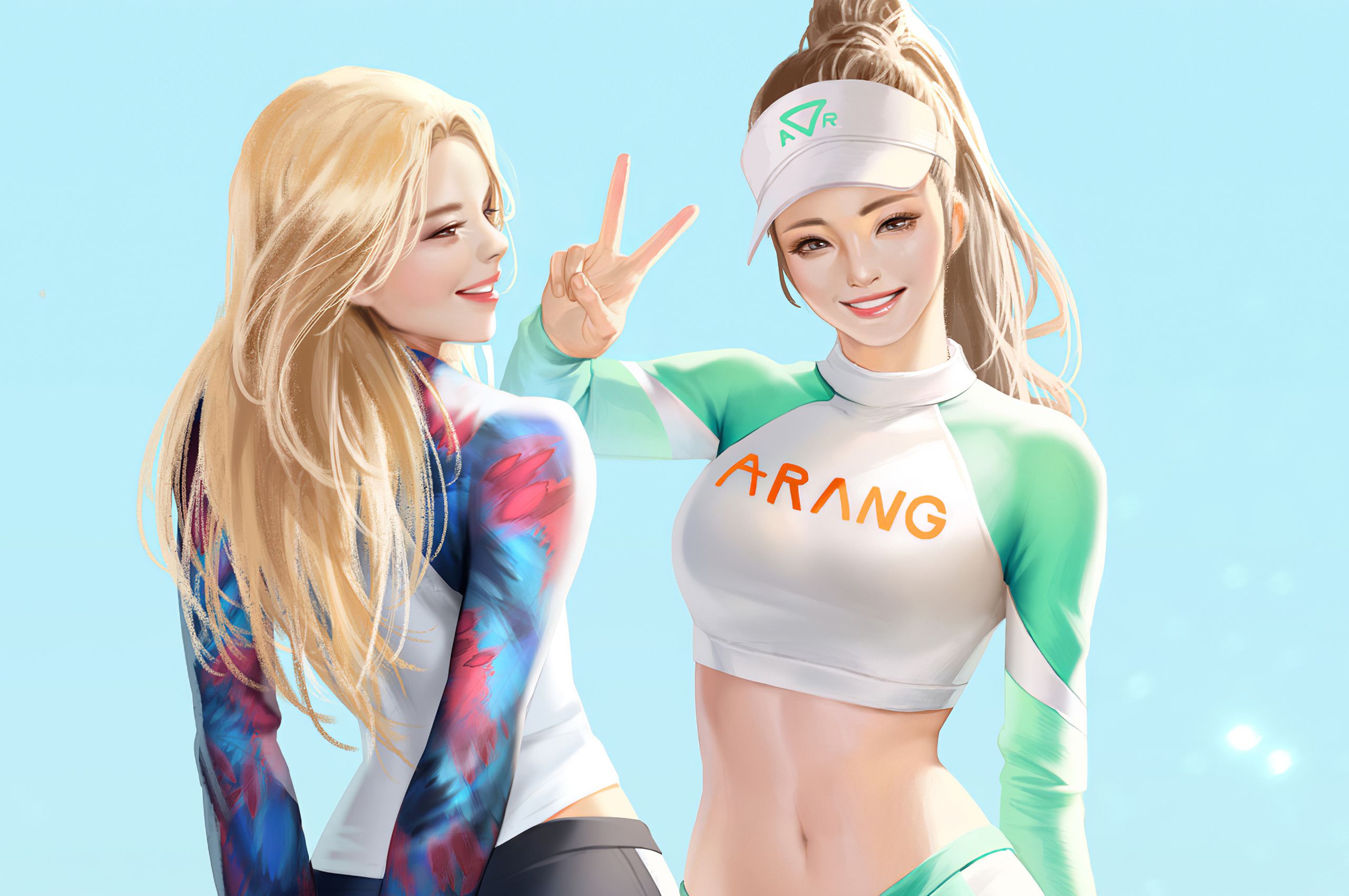 Summer Girls Anime Art 4k Chromebook Pixel HD 4k