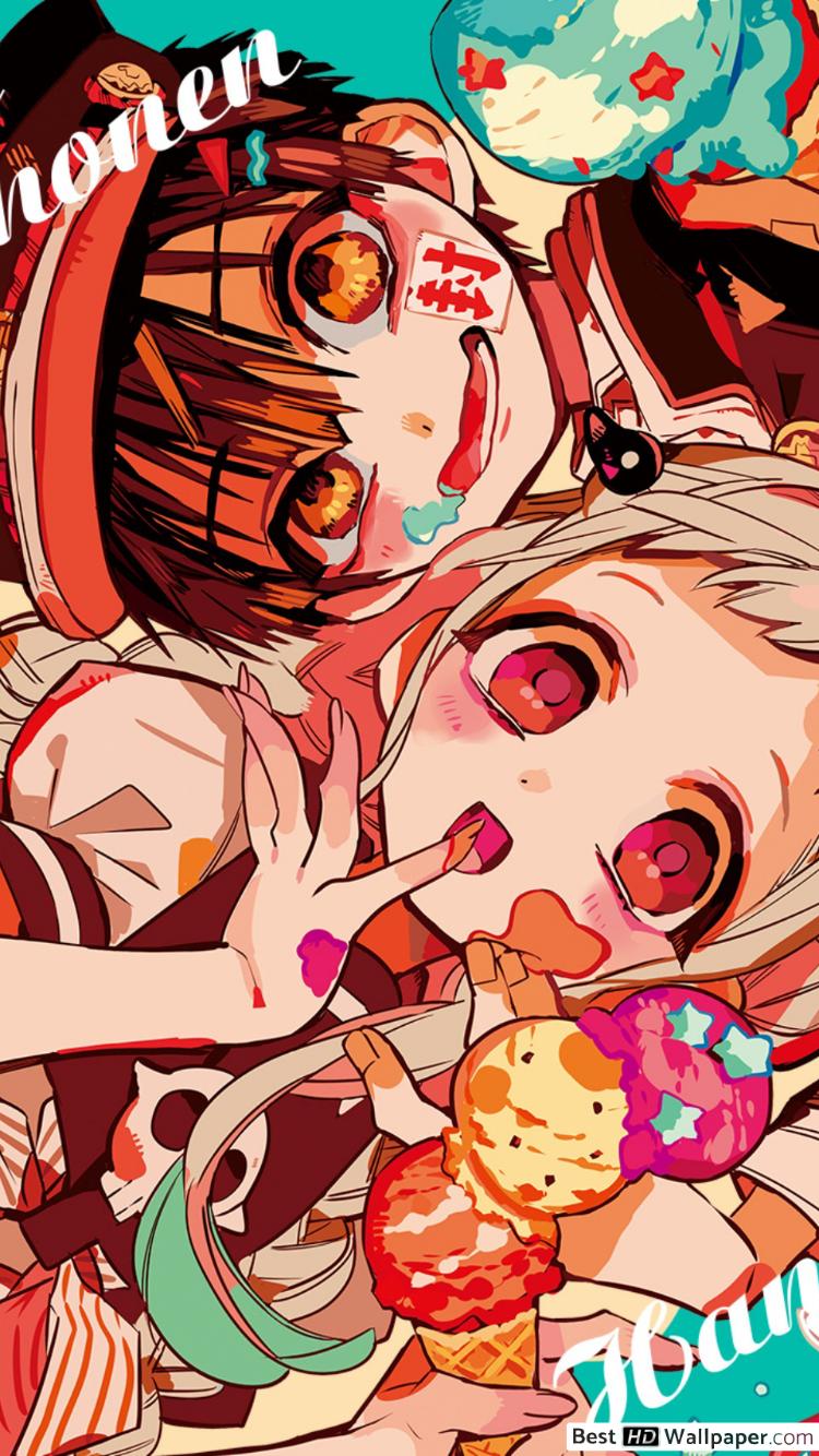 Jibaku Shounen Hanako Kun Kun & Nene Yashiro HD Wallpaper