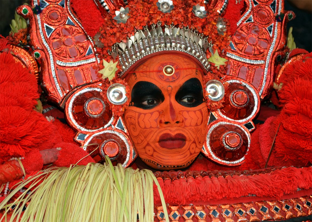 Theyyam: The ritual art form of North Kerala.