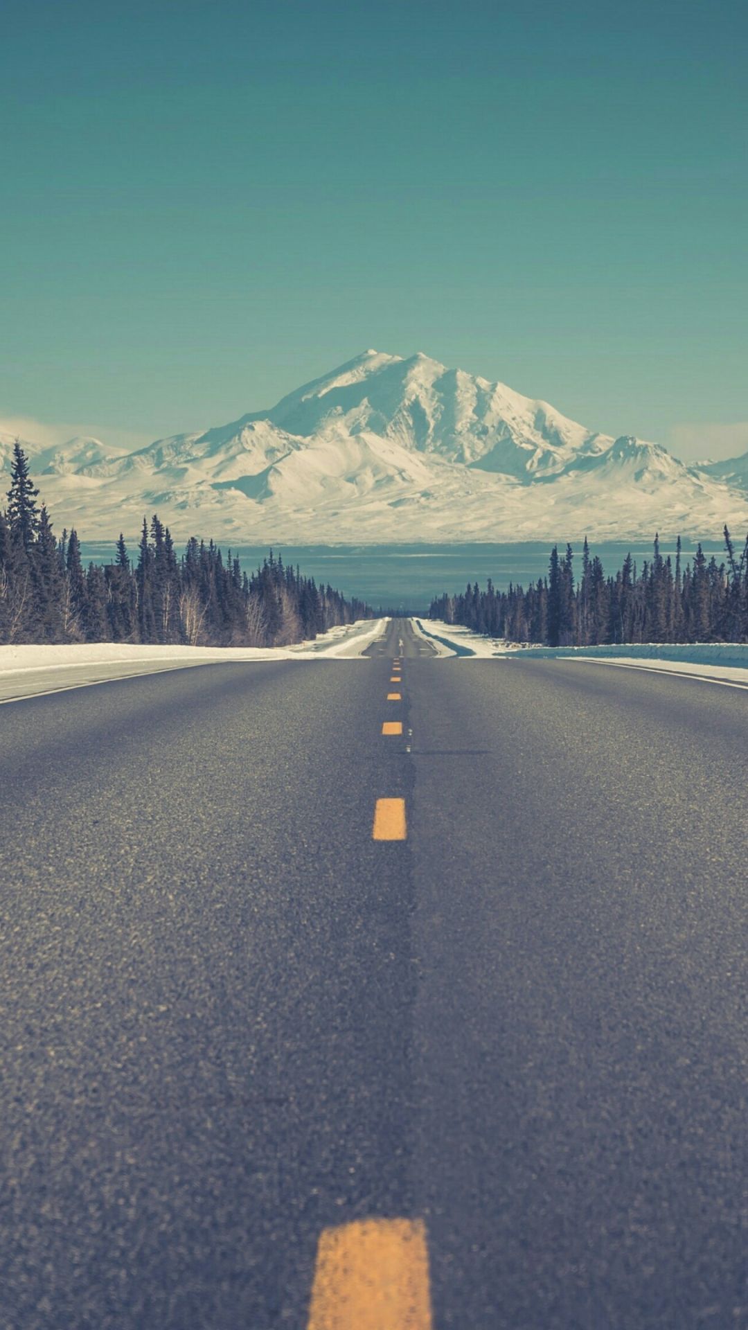 Man Made Road Mountain (1080x1920) Mobile Wallpaper. iPhone