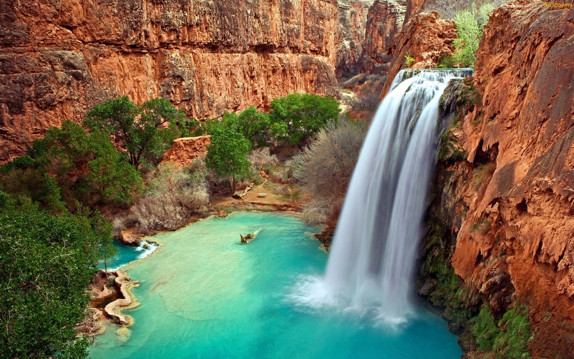 Daily Wallpaper: Beautiful Havasu Falls in Arizona. I Like To