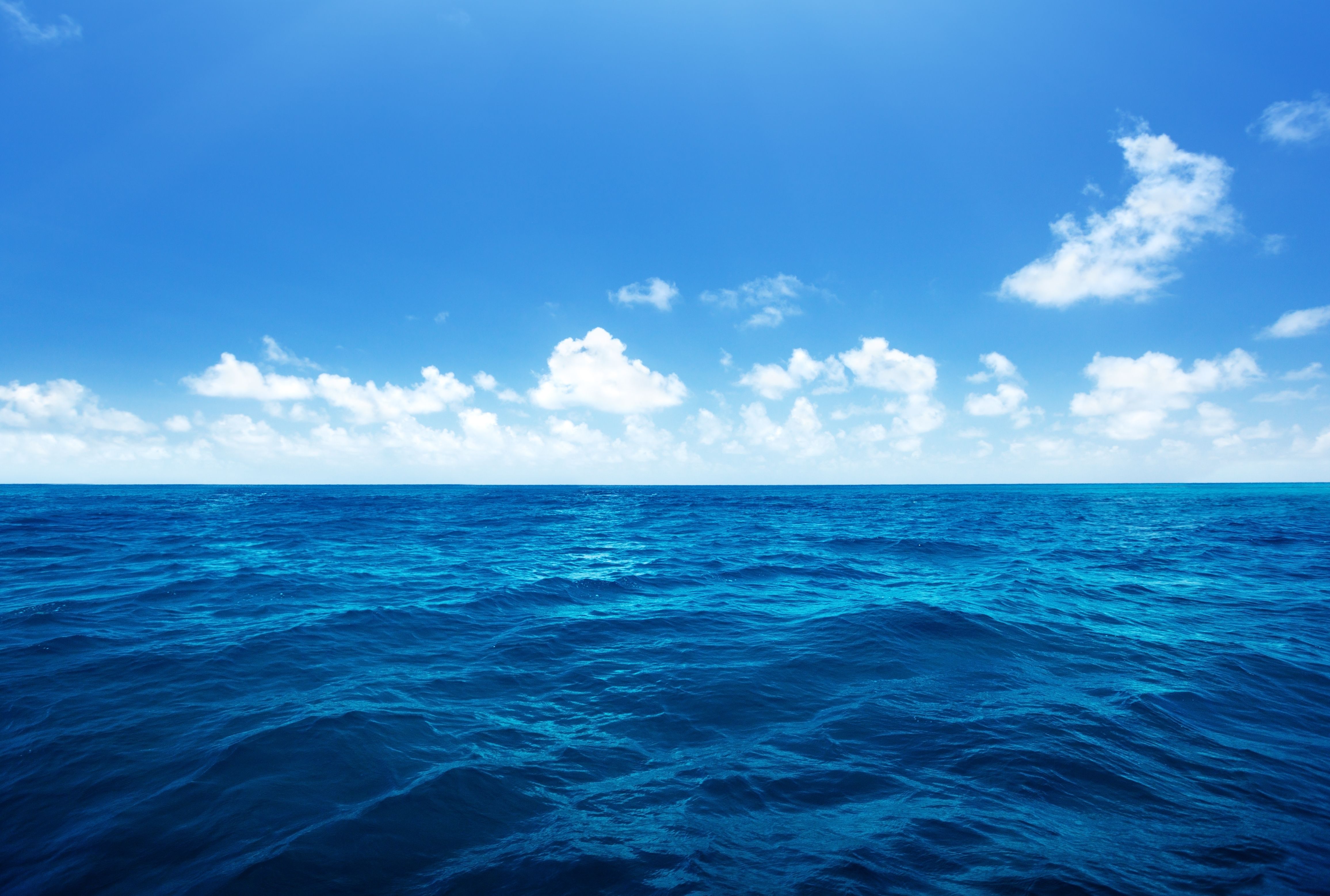 Free download Blue Clouds Ocean Sea sky water HD Wallpaper