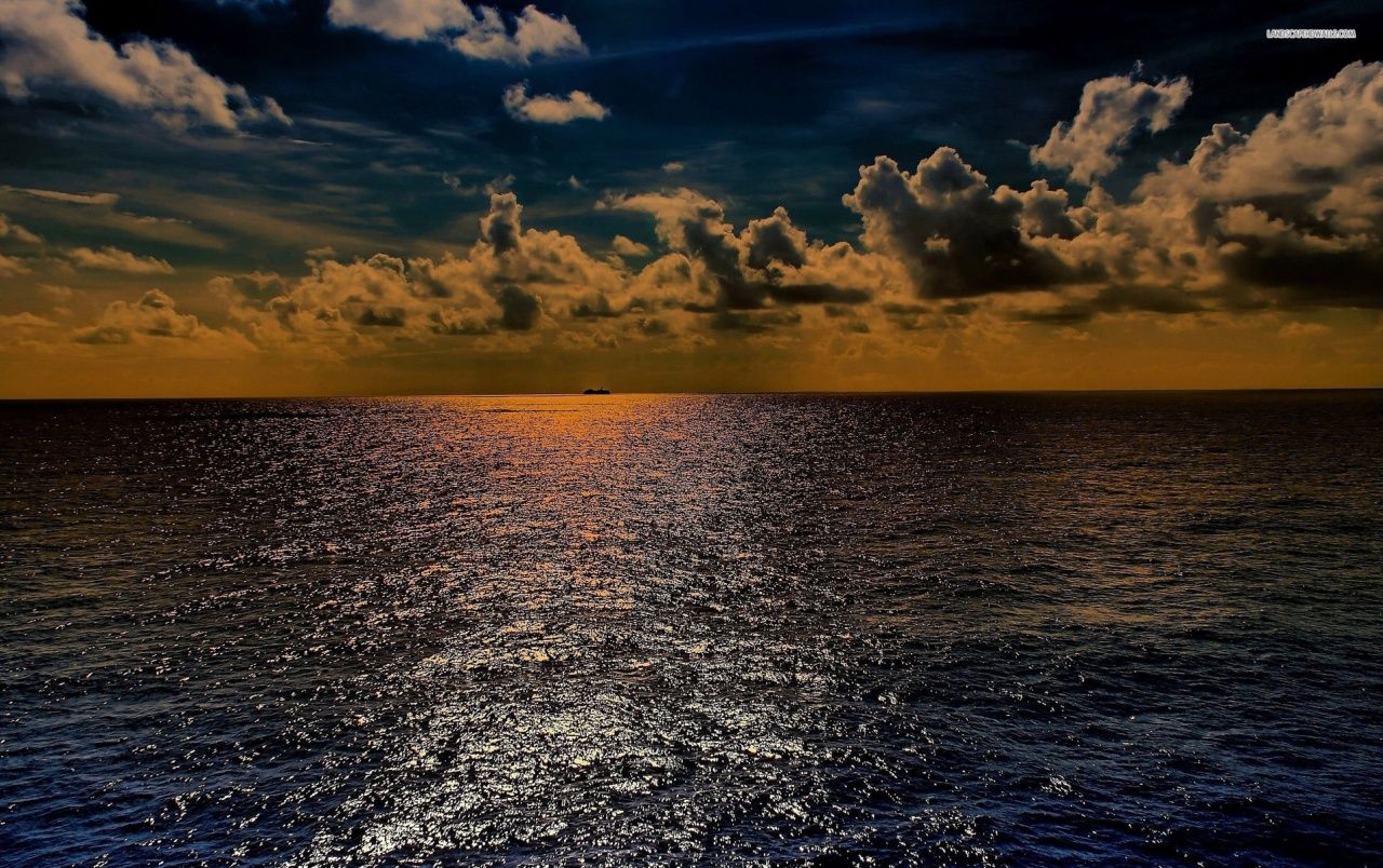 Awesome Ocean Clouds Sunset wallpaper. Awesome Ocean Clouds