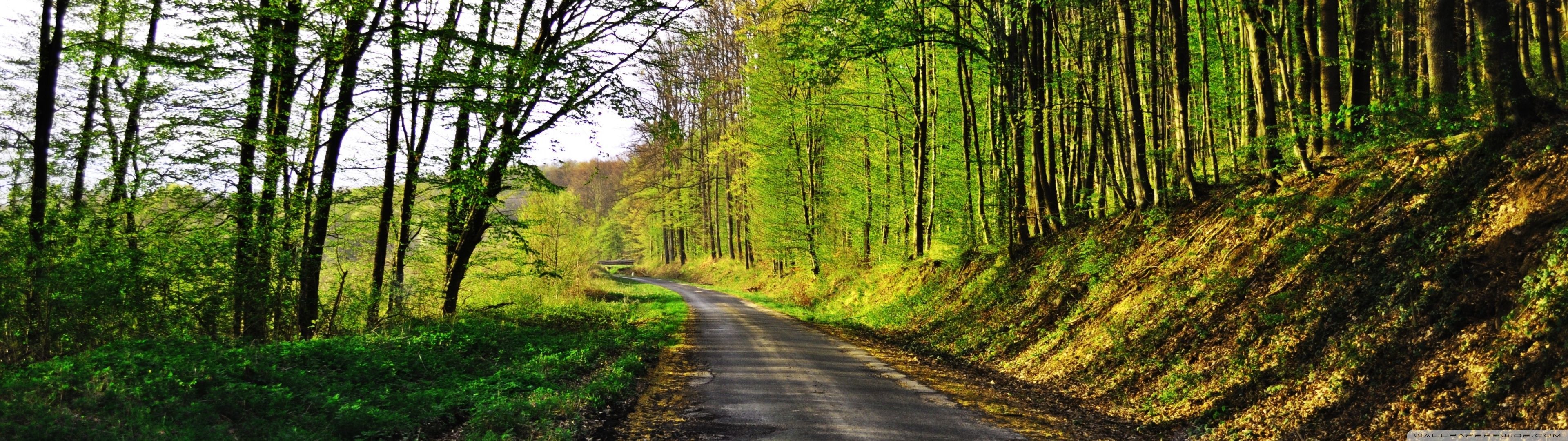 Road Wallpaper Free 3840 X 1080 Road