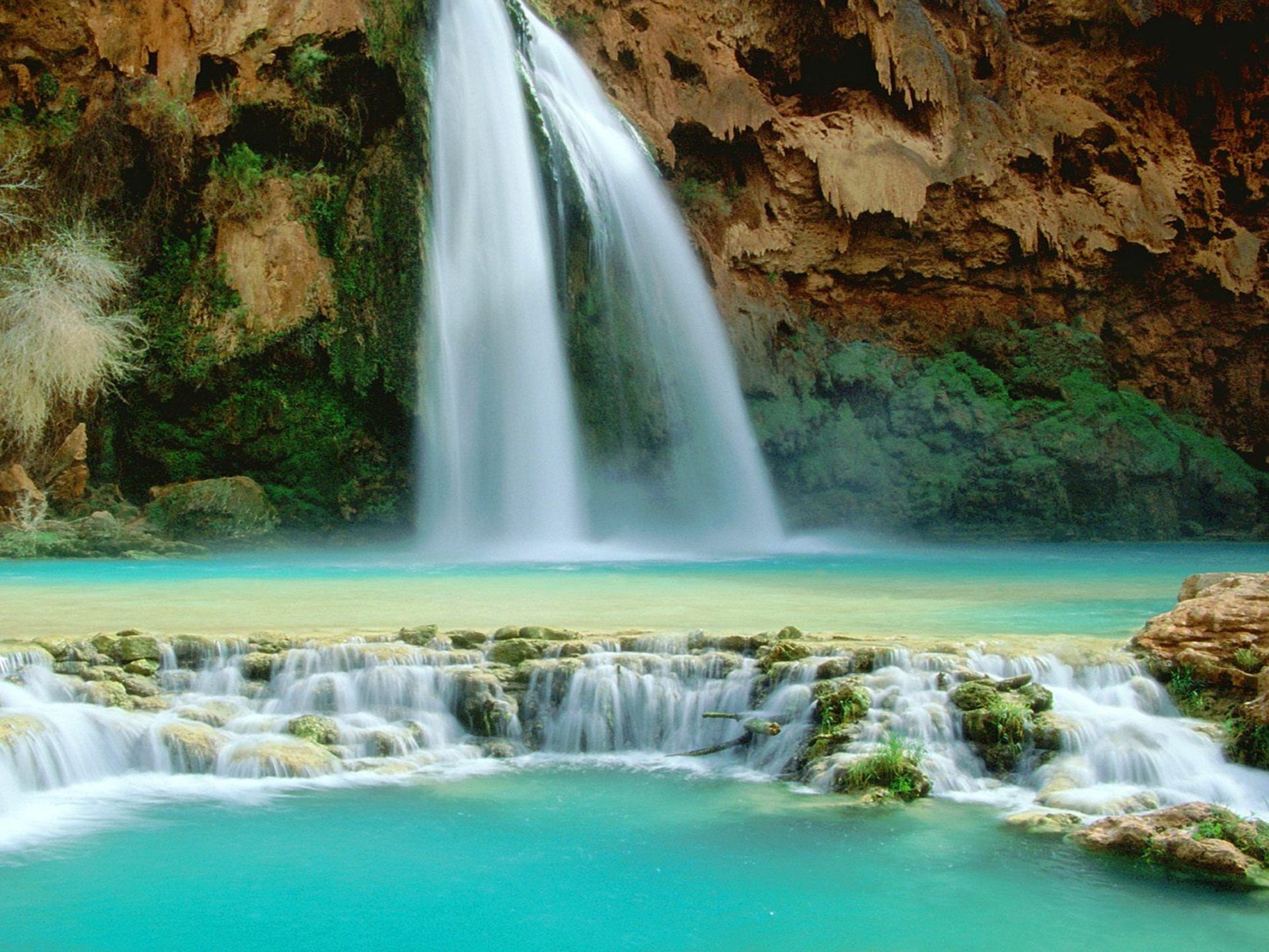 Waterfall in Arizona Havasu Falls Desktop Wallpaper HD 2560x1600
