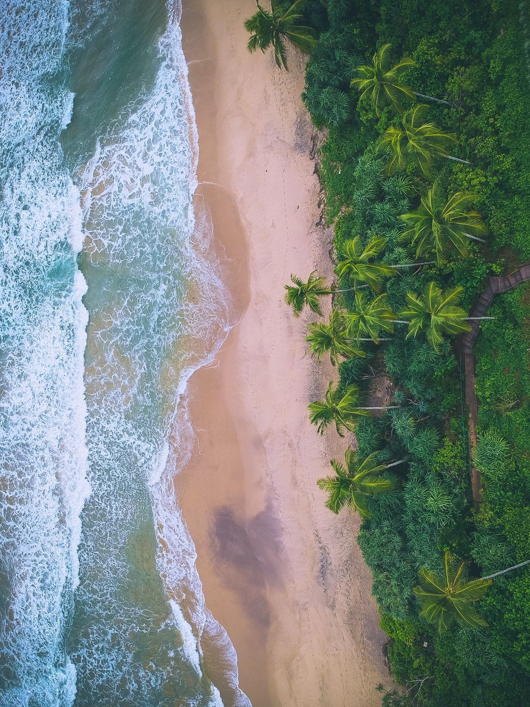 bird's eye view photograph of beach photo