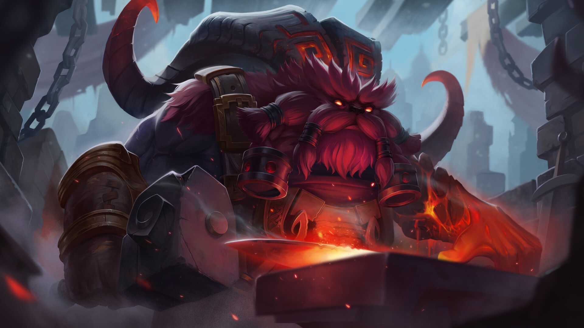 Ornn Wallpaper 4k. League of legends, Wallpaper, Arte de dragão