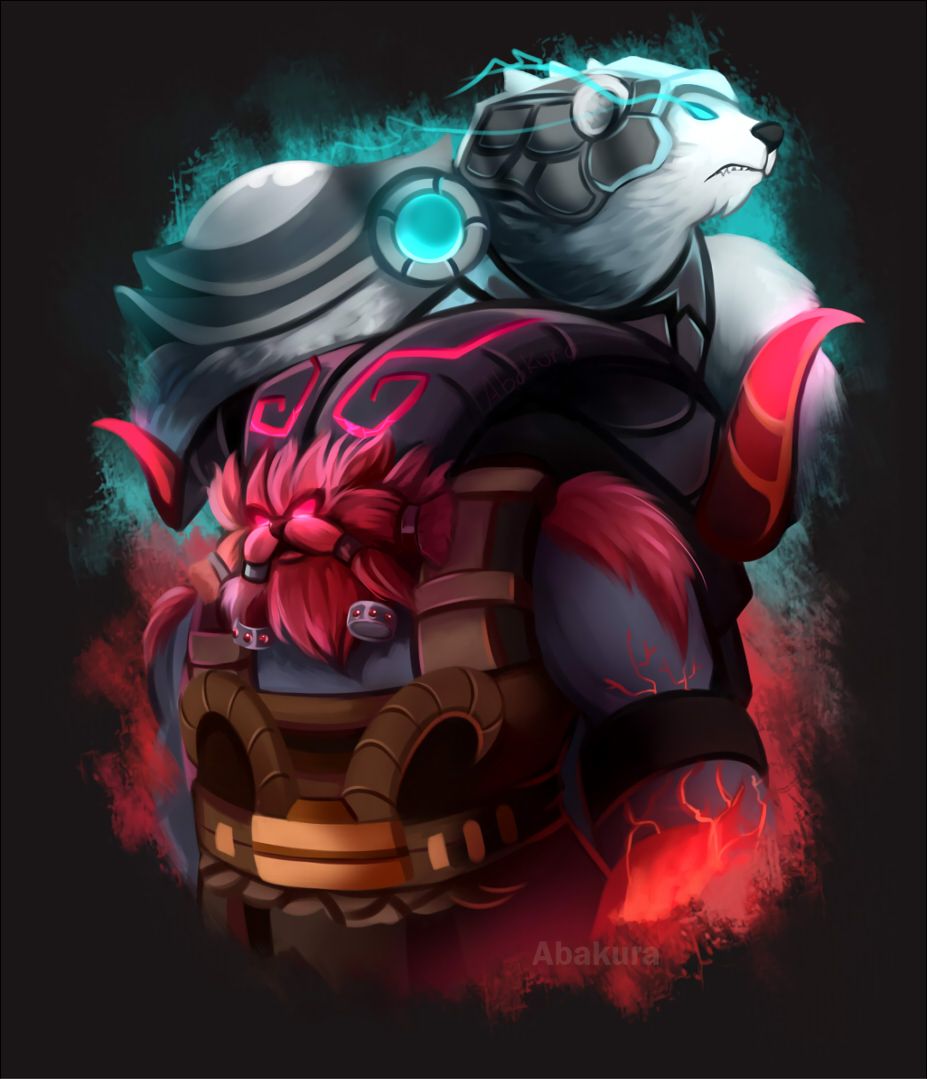 Ornn & Volibear By Abakura HD Wallpaper Background Volibear