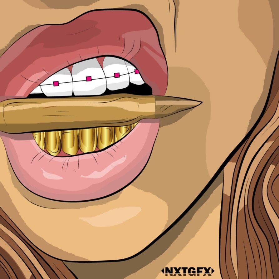 Gold Teeth Supreme Wallpaper