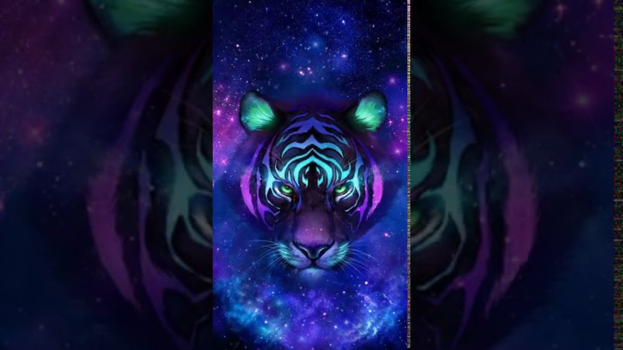 Neon Tiger Live Wallpapers for android.