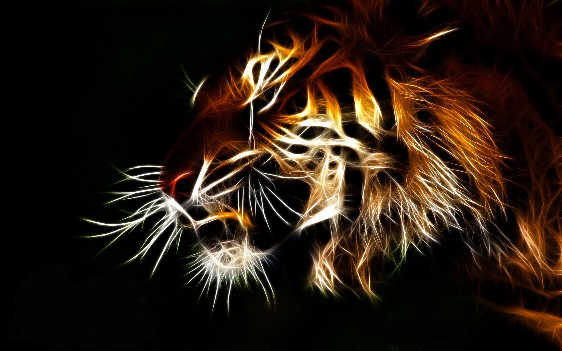 Free download Cool Neon Tiger Background Image amp Picture