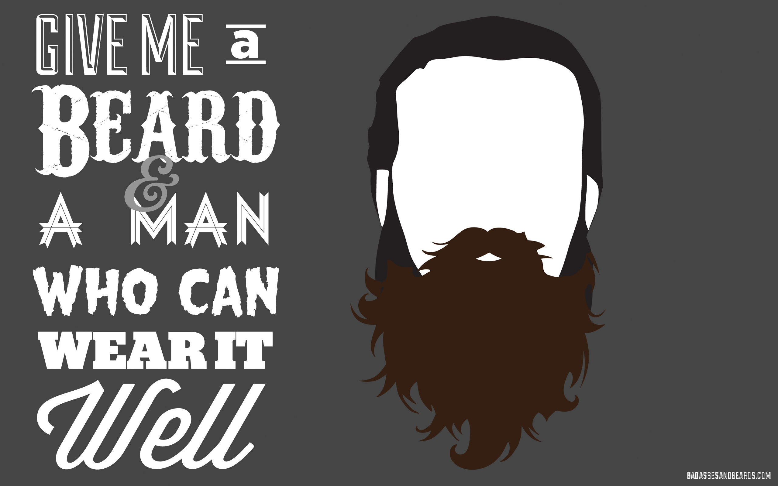 Beard Man Logo Wallpaper